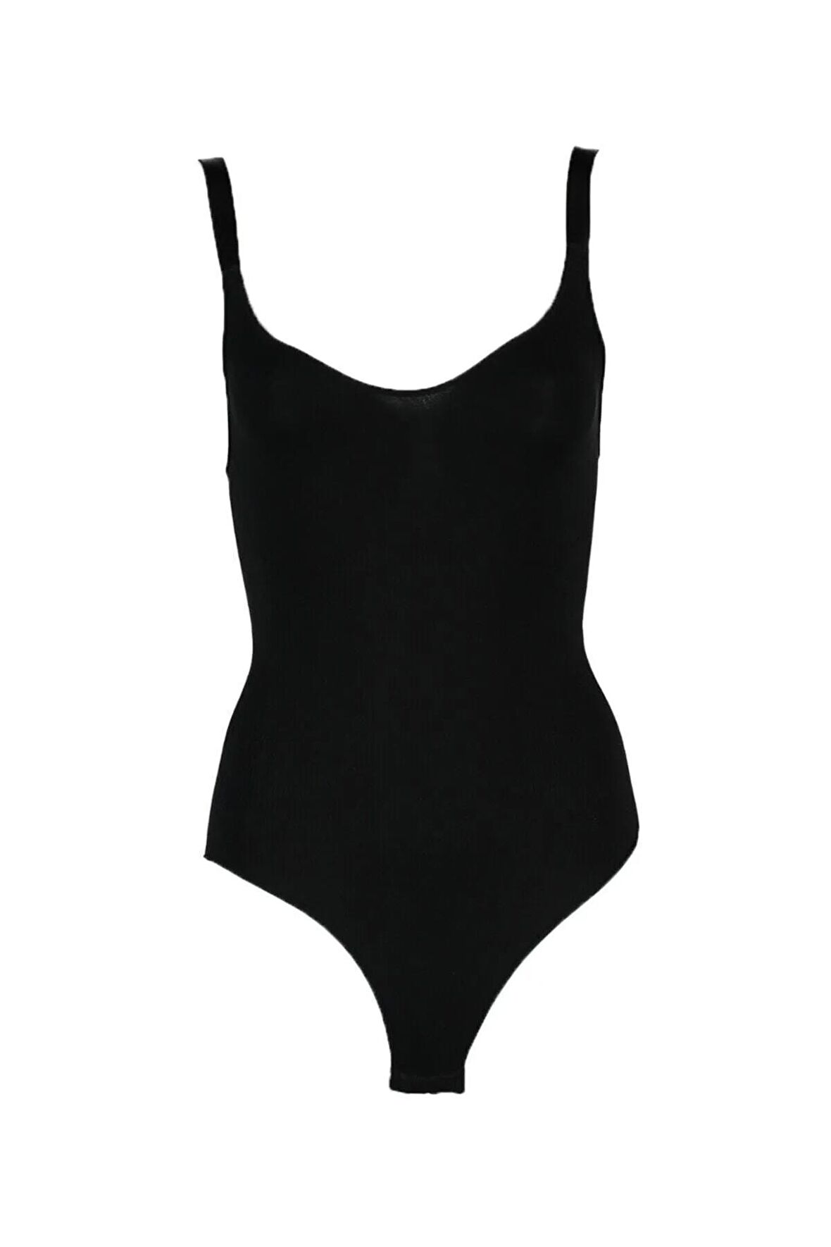 Kadın Siyah Dikişsiz Vücut Korse 2944