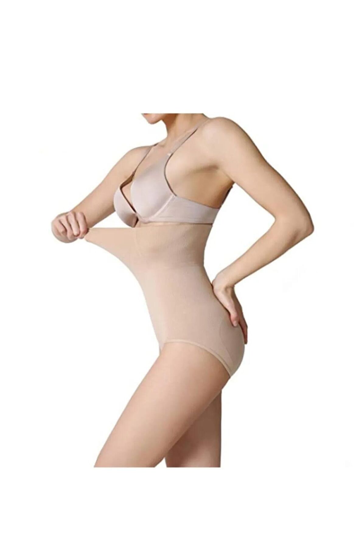 Kadın Ten Yüksek Bel Slip Korse