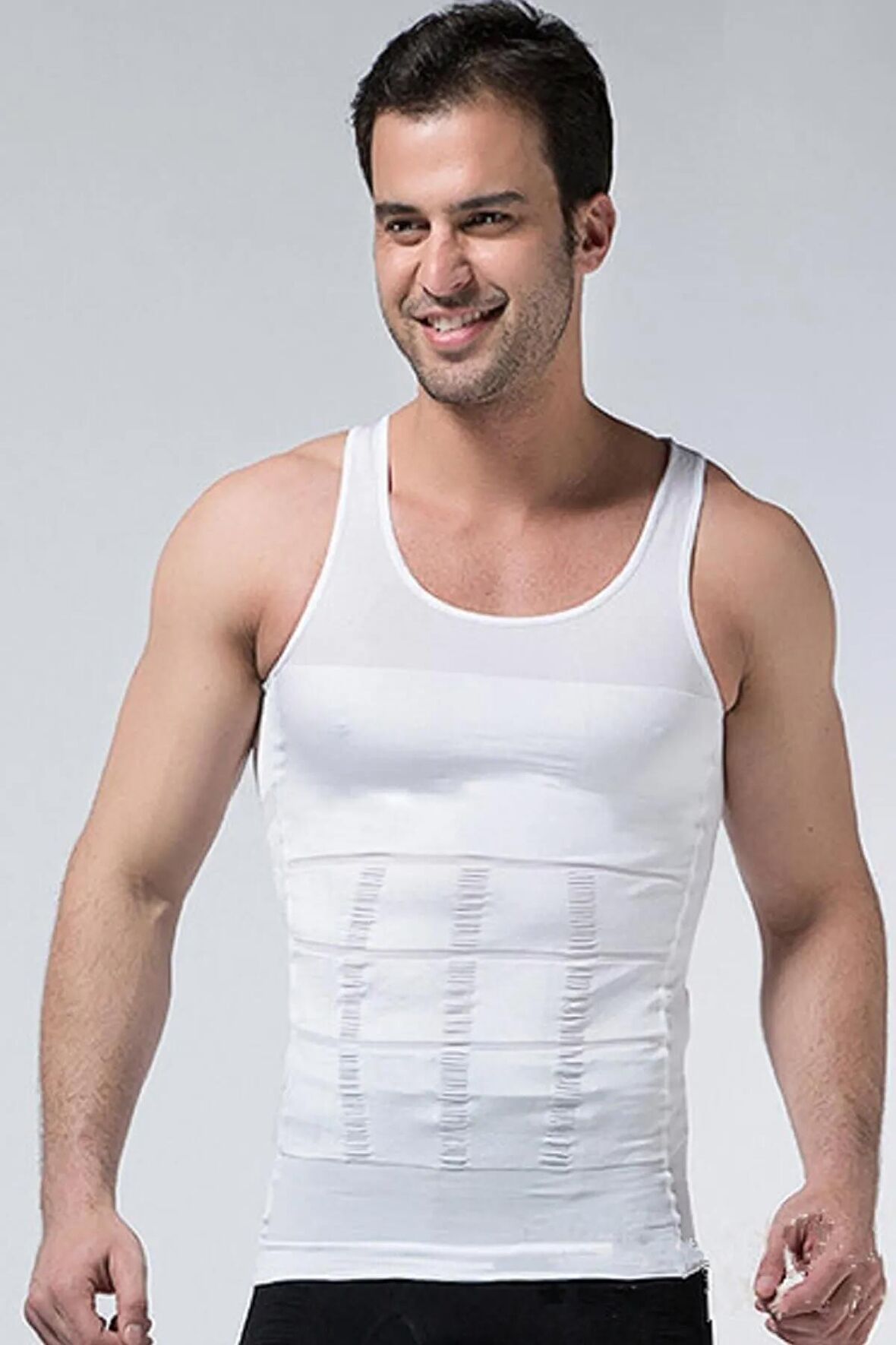 Erkek Korse Atlet Beyaz