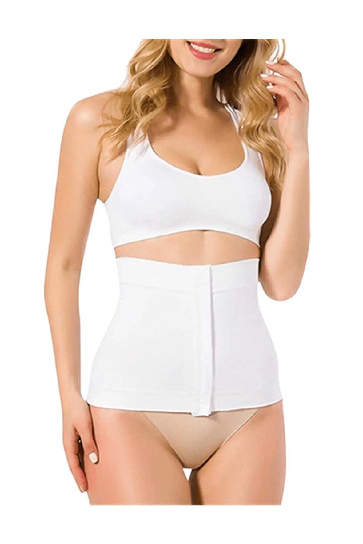 Kadın Ten Agraflı Bel Korse