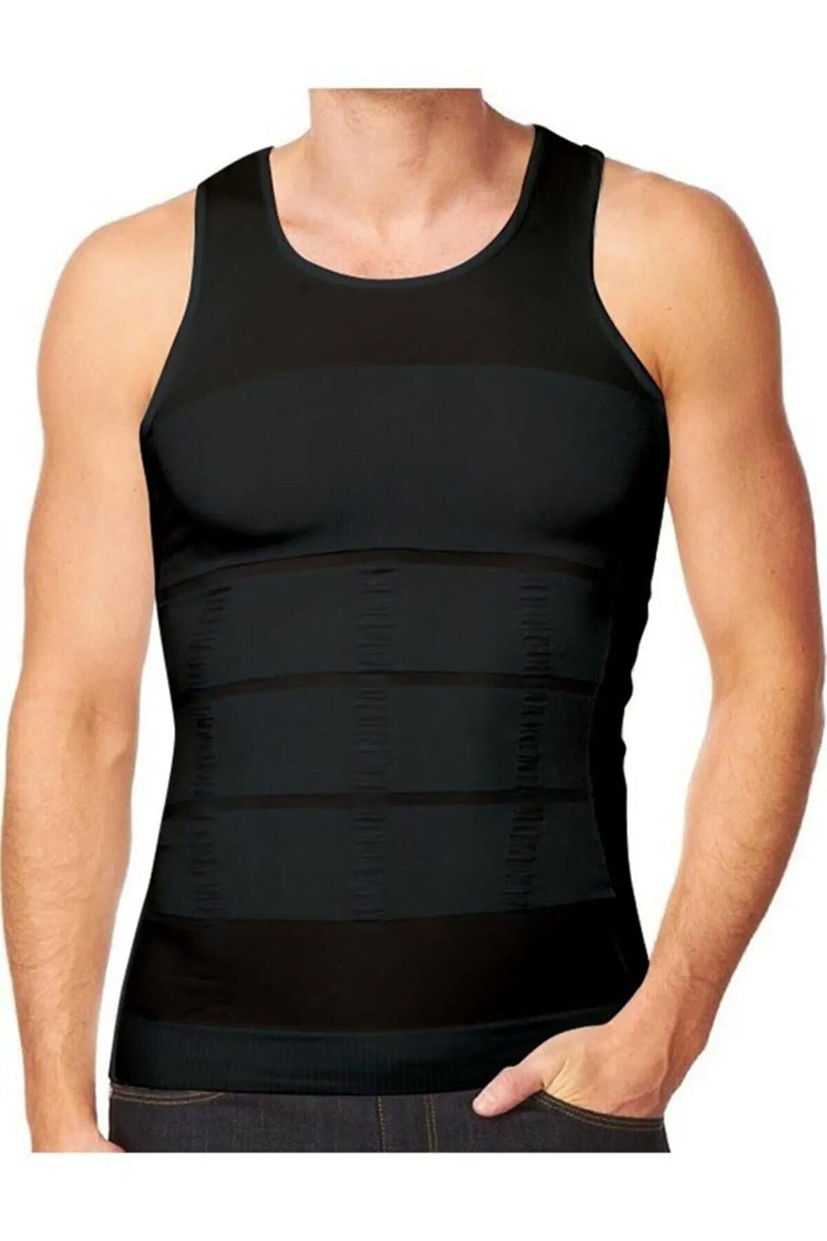 Unisex Siyah Slim N Lift Atlet Korse