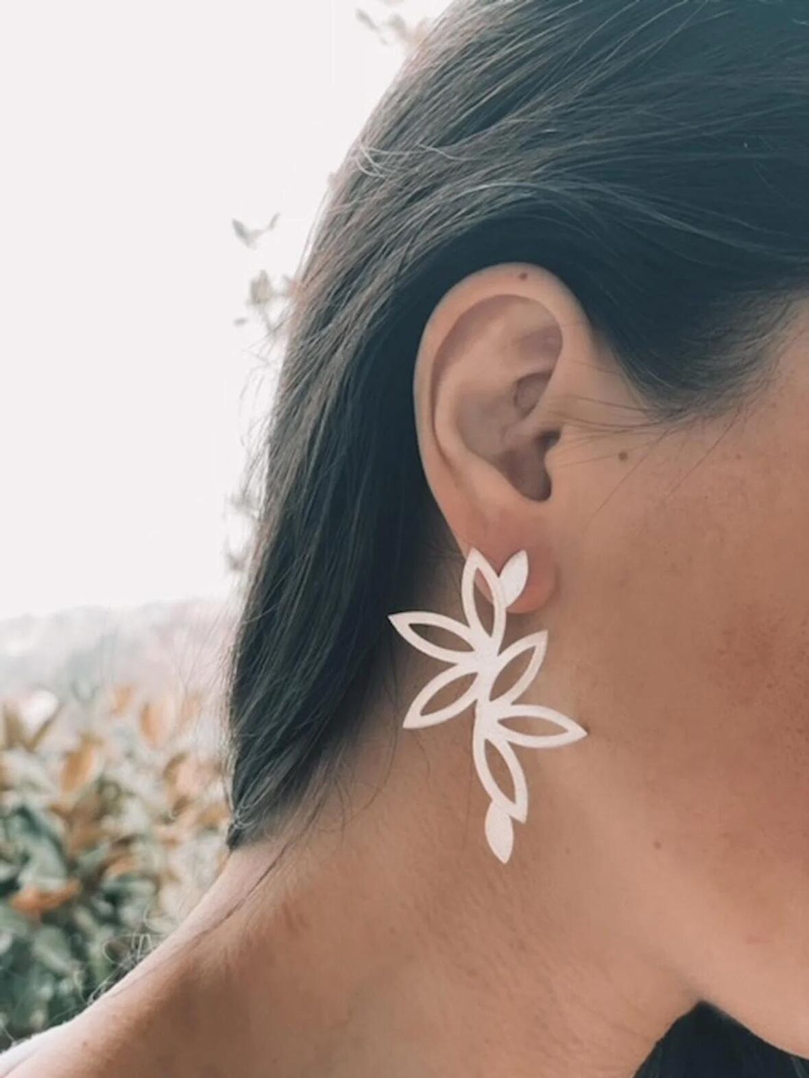 Lotus Küpe Silver