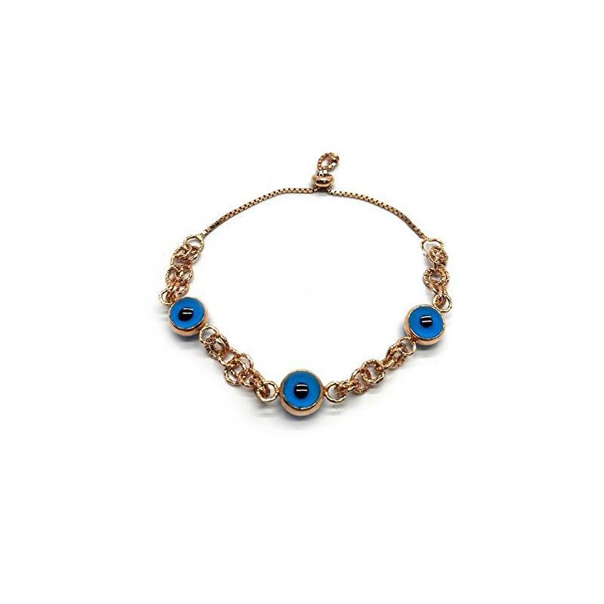 Gümüş  Nazar Boncuk Bileklik