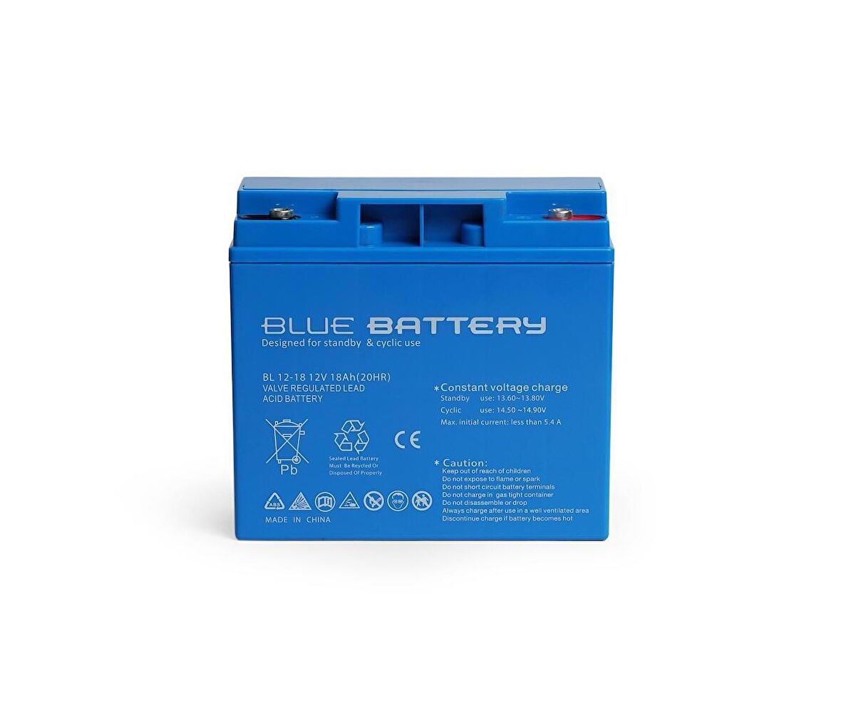 Blue Battery 12v 18 Ah Kuru Tip Akü