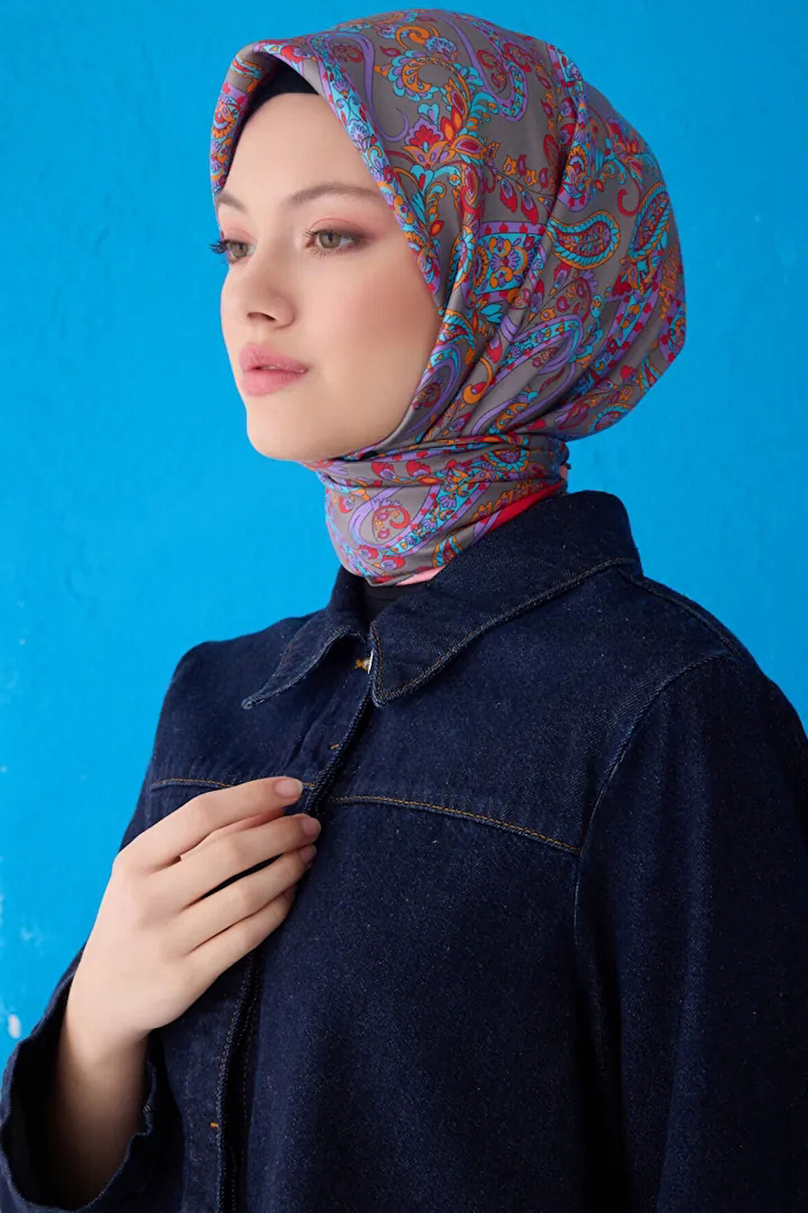 Belli Twill İpek Eşarp 4101D