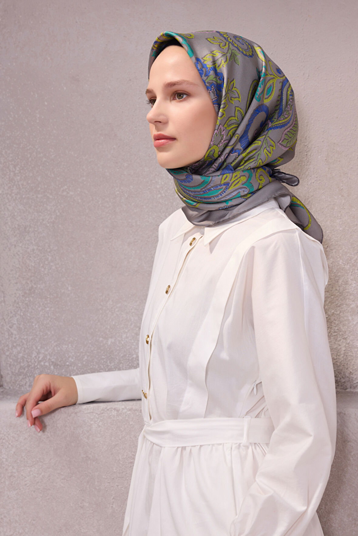 Belli Twill İpek Eşarp 4207D