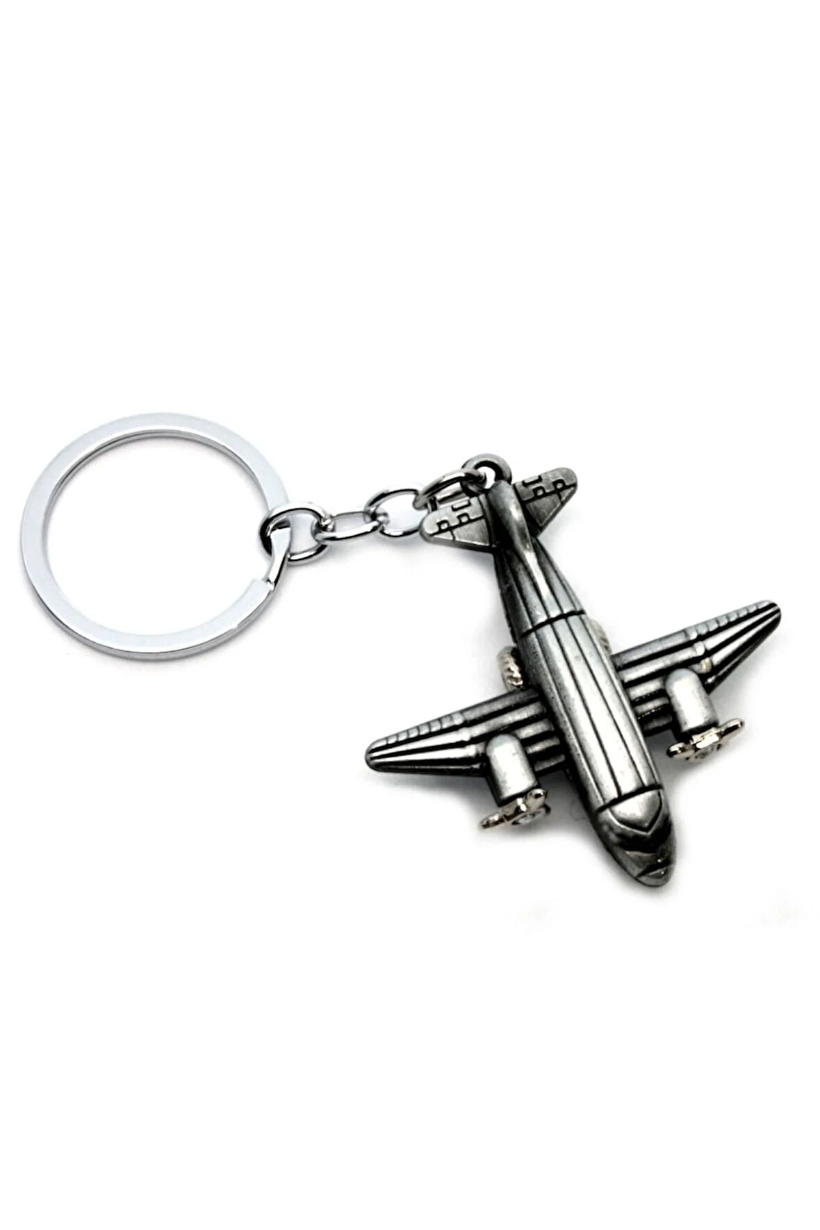 Çelik Döner Pervaneli Uçak Anahtarlık