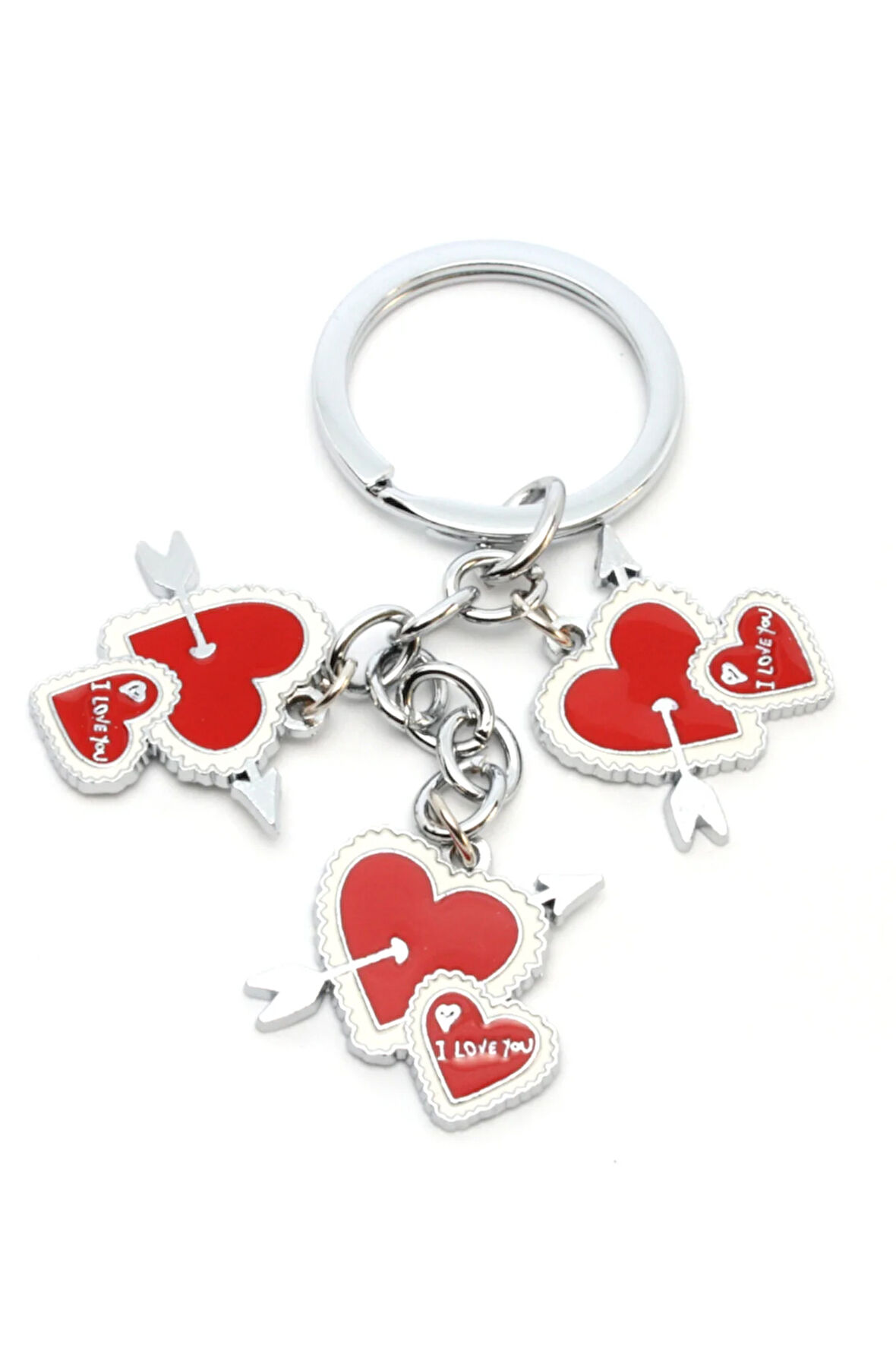 Oklu Kalpler Anahtarlık