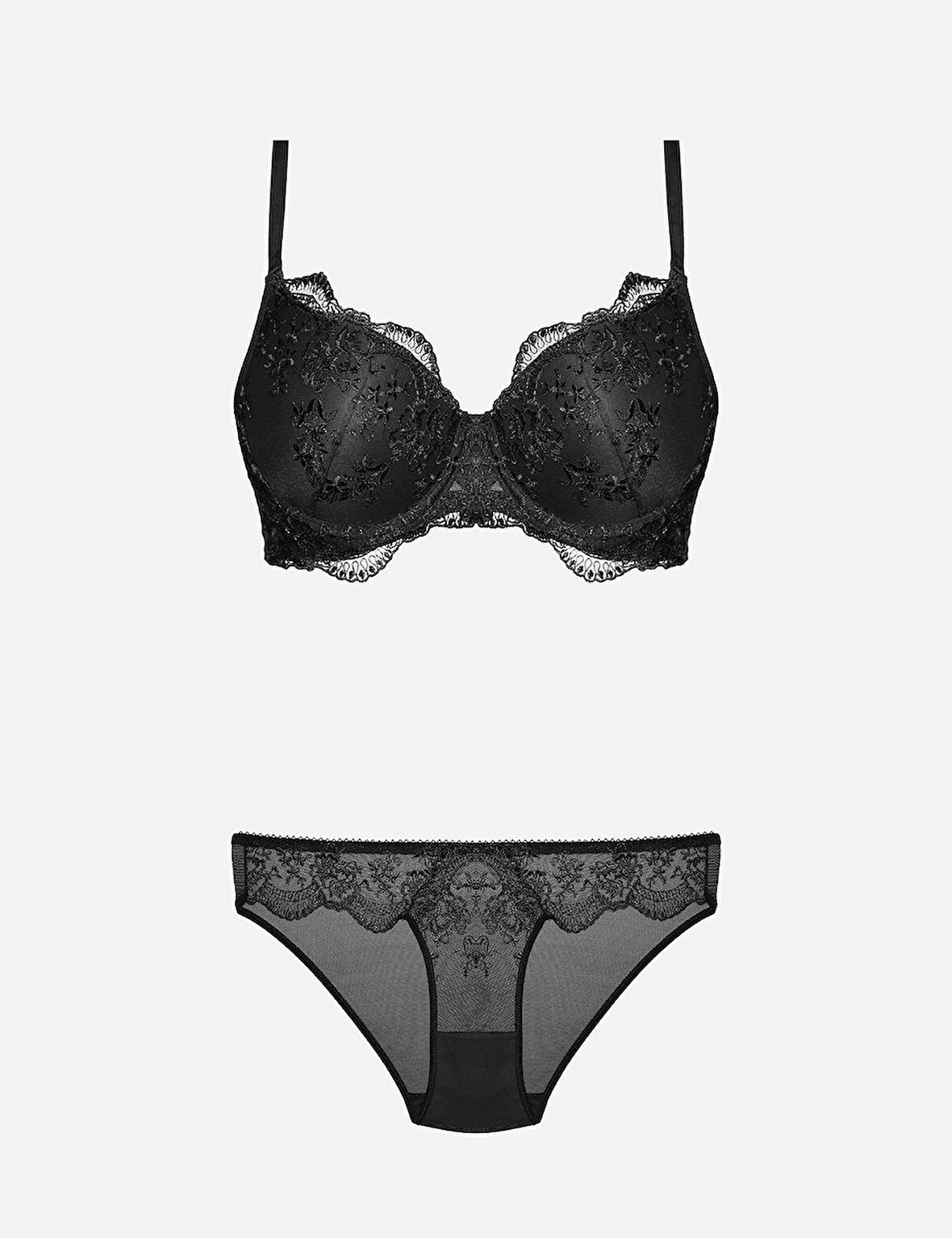 4385 Dantelli Sütyen Takımı