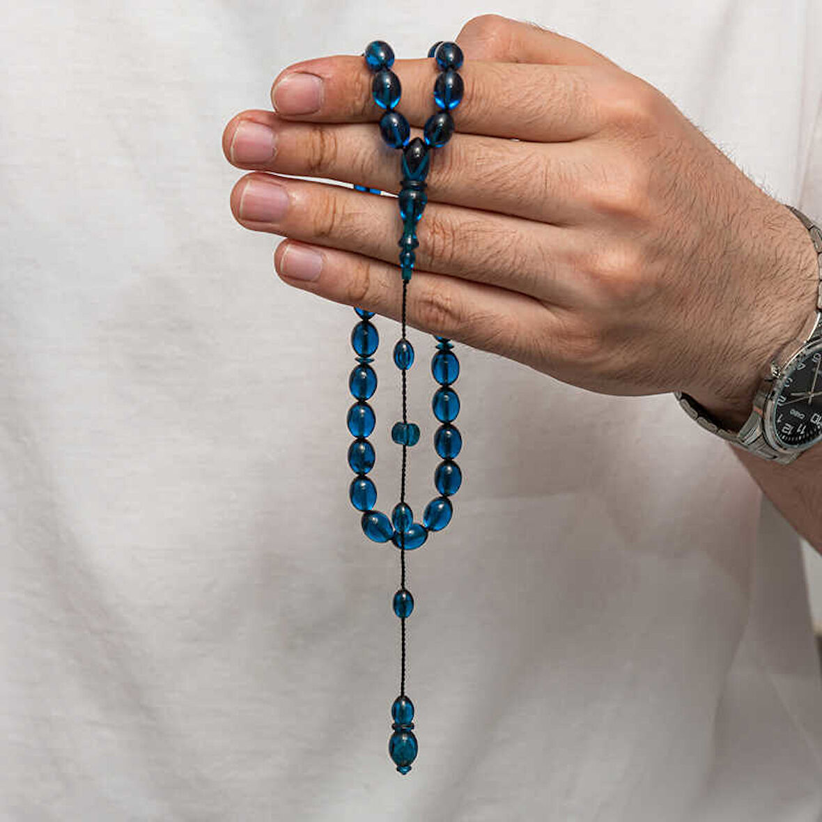 BlackCraft Sıkma Kehribar Tesbih (BC-1DBBA2)