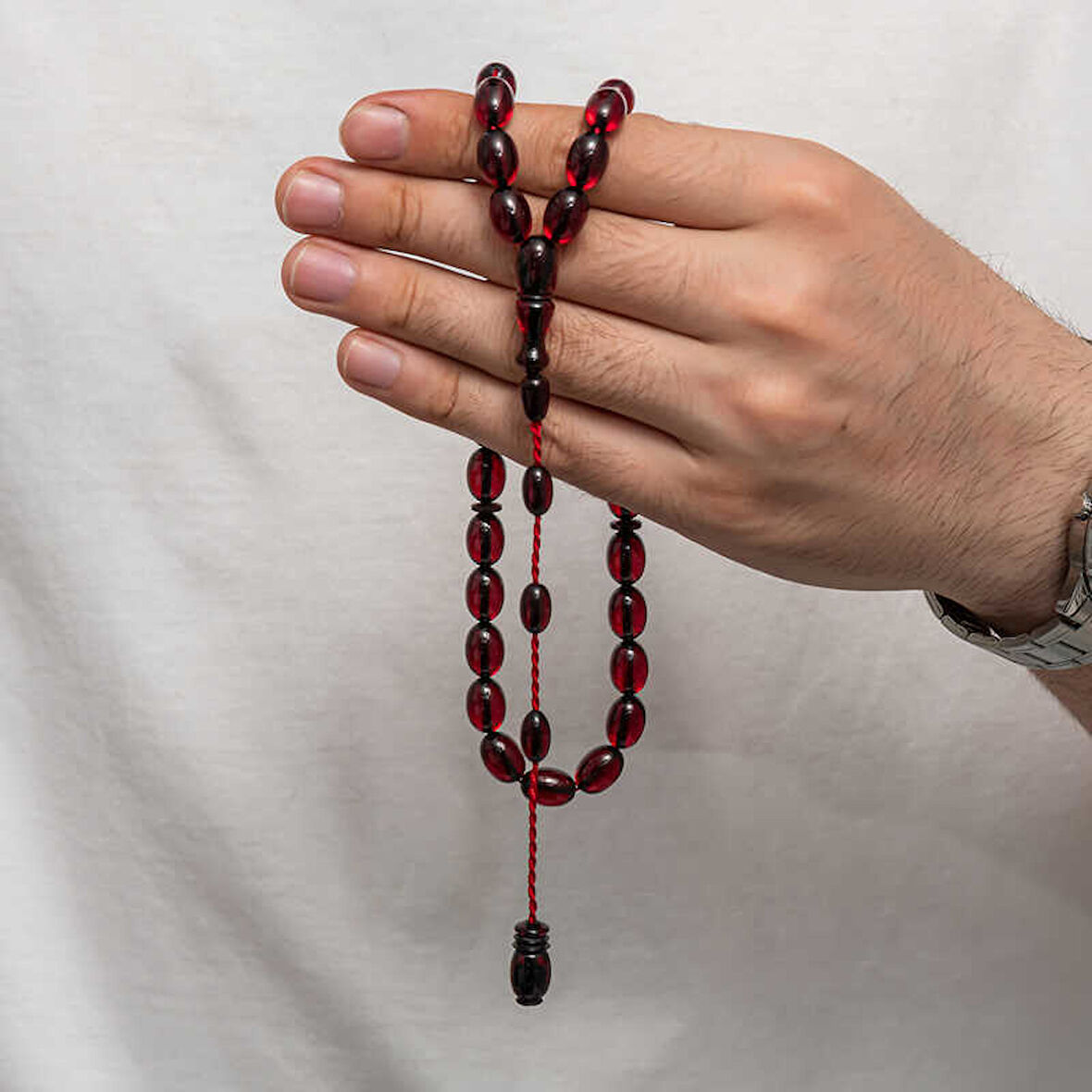 BlackCraft Sıkma Kehribar Tesbih (BC-1DBBA2)