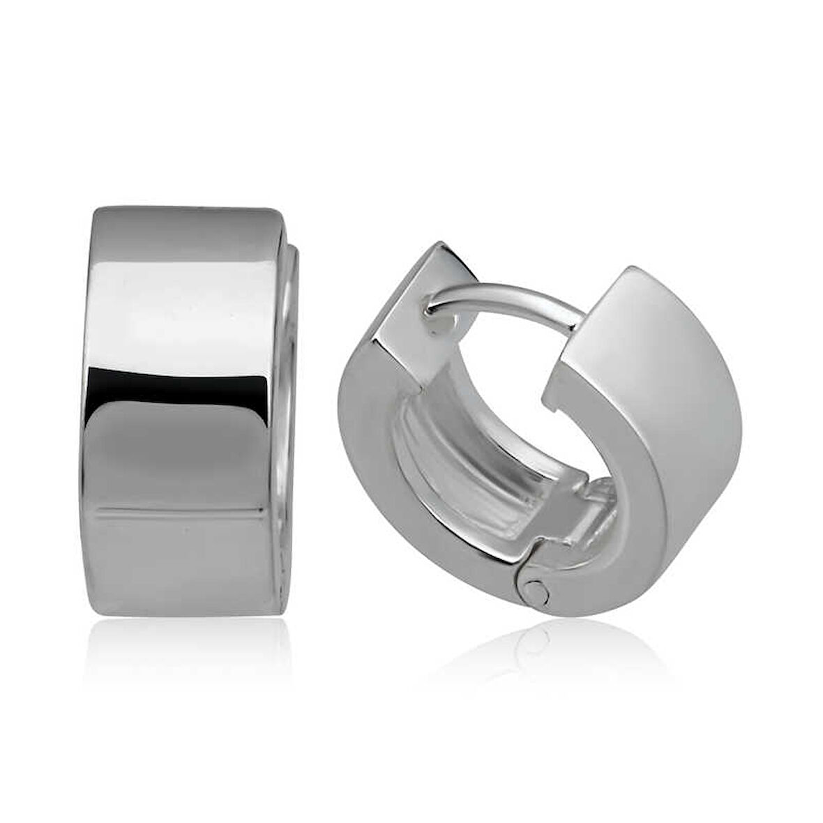 BlackCraft Gümüş Halka Erkek Küpe (BC-79E296)