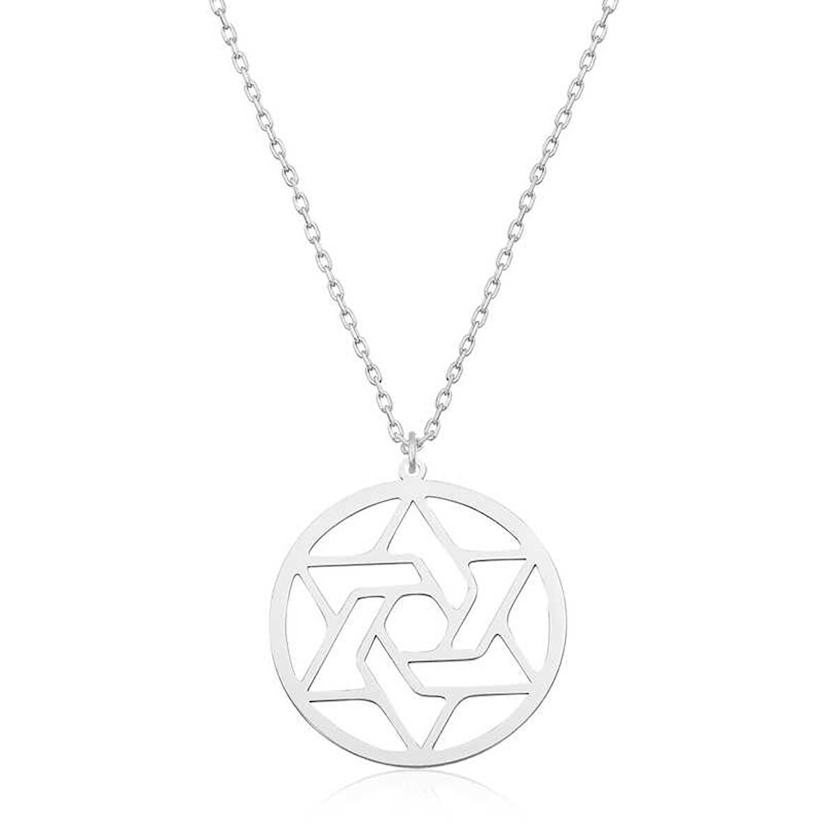 BlackCraft 925 Ayar Gümüş Çember Kadın Gümüş Kolye (BC-49138F)