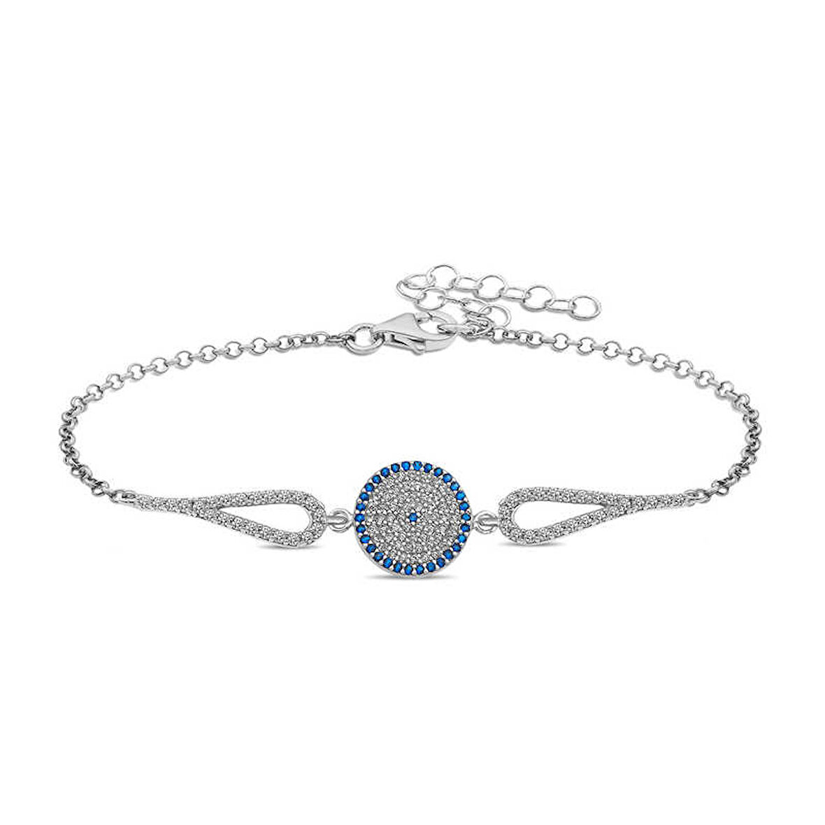 BlackCraft 925 Ayar Gümüş Nazar Bileklik (BC-9029FE)