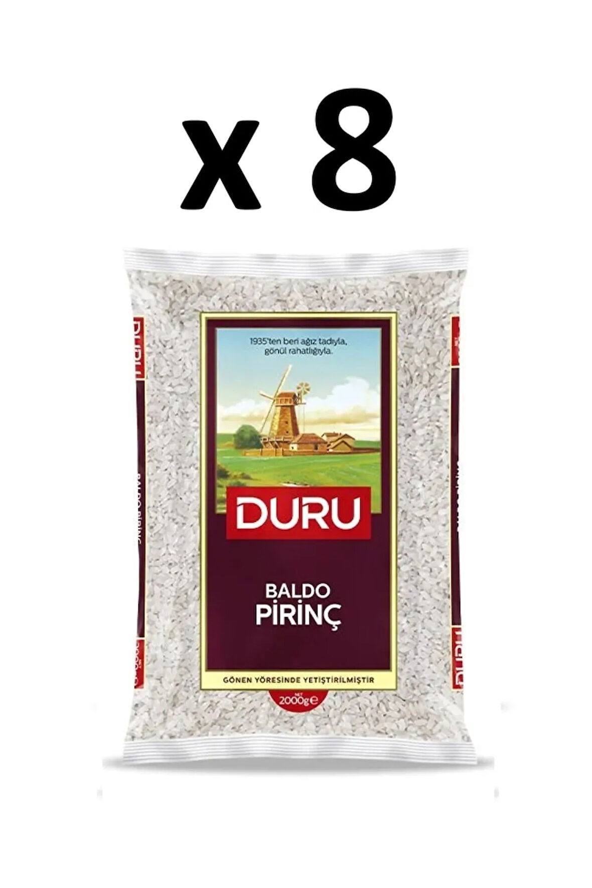 Baldo Pirinç 2000 gr x 8 Adet ( 1 Koli )