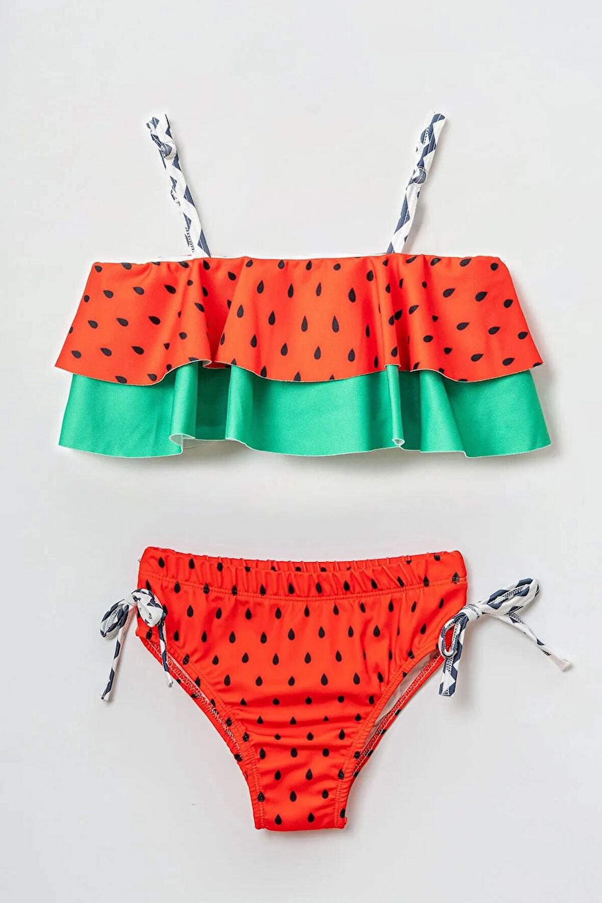 KARPUZ DESENLİ KIZ ÇOCUK BİKİNİ TAKIMI