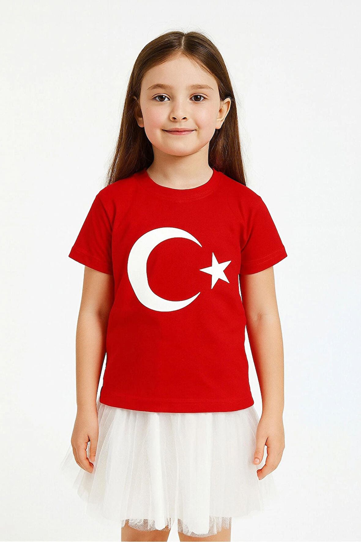 AY YILDIZLI TÜRK BAYRAKLI PAMUKLU PENYE KIZ ERKEK ÇOCUK BAYRAM, GÖSTERİ TİŞÖRT