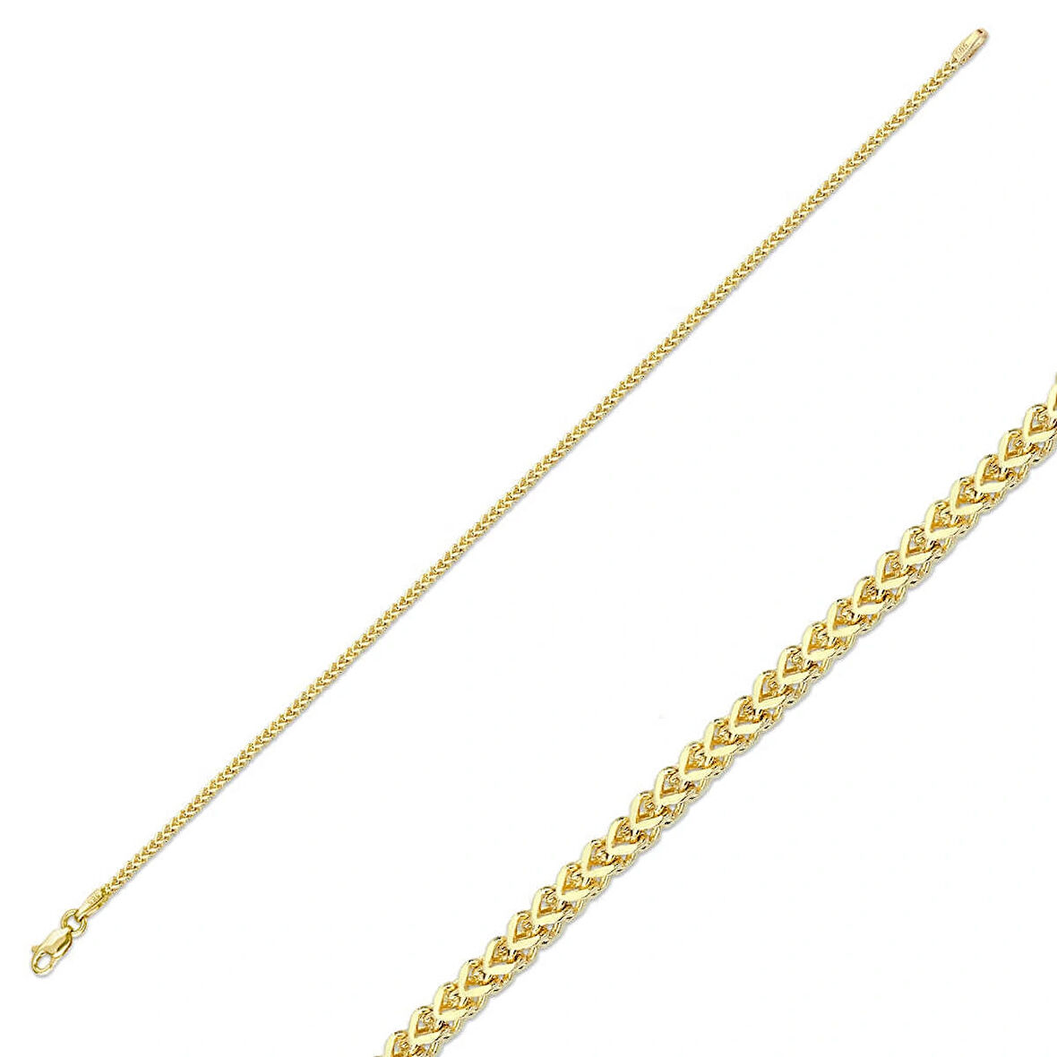 Spiga Zincir Altın Bileklik