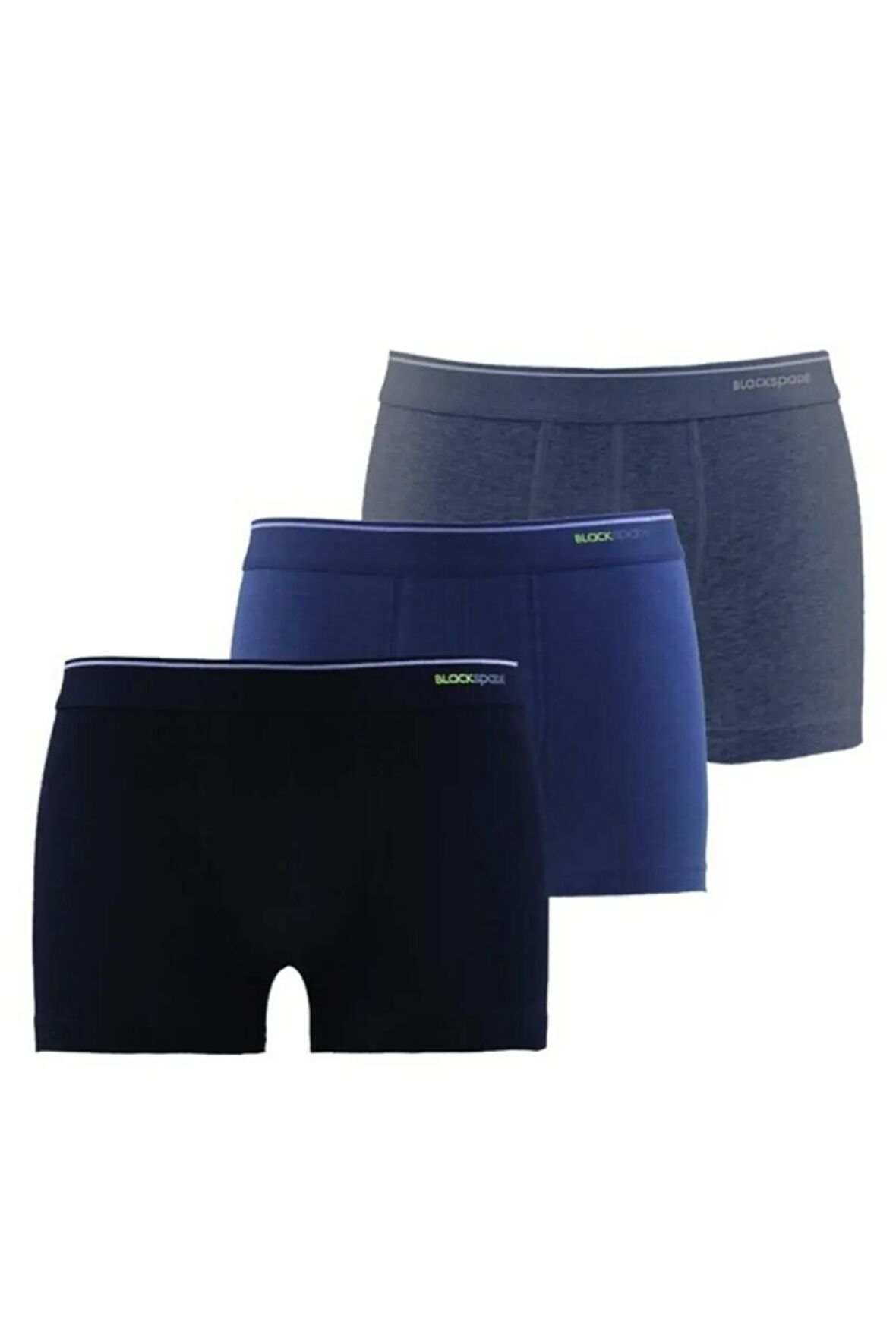 Blackspade Erkek Siyah Antrasit Melanj 3'lü Boxer