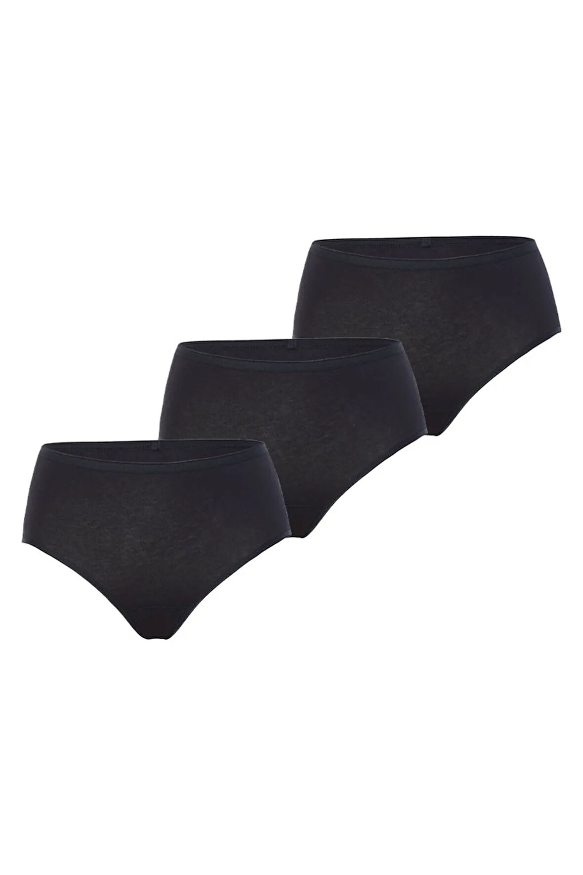 BS1577y Kadın Siyah  Külot 3'lü Paket Essential