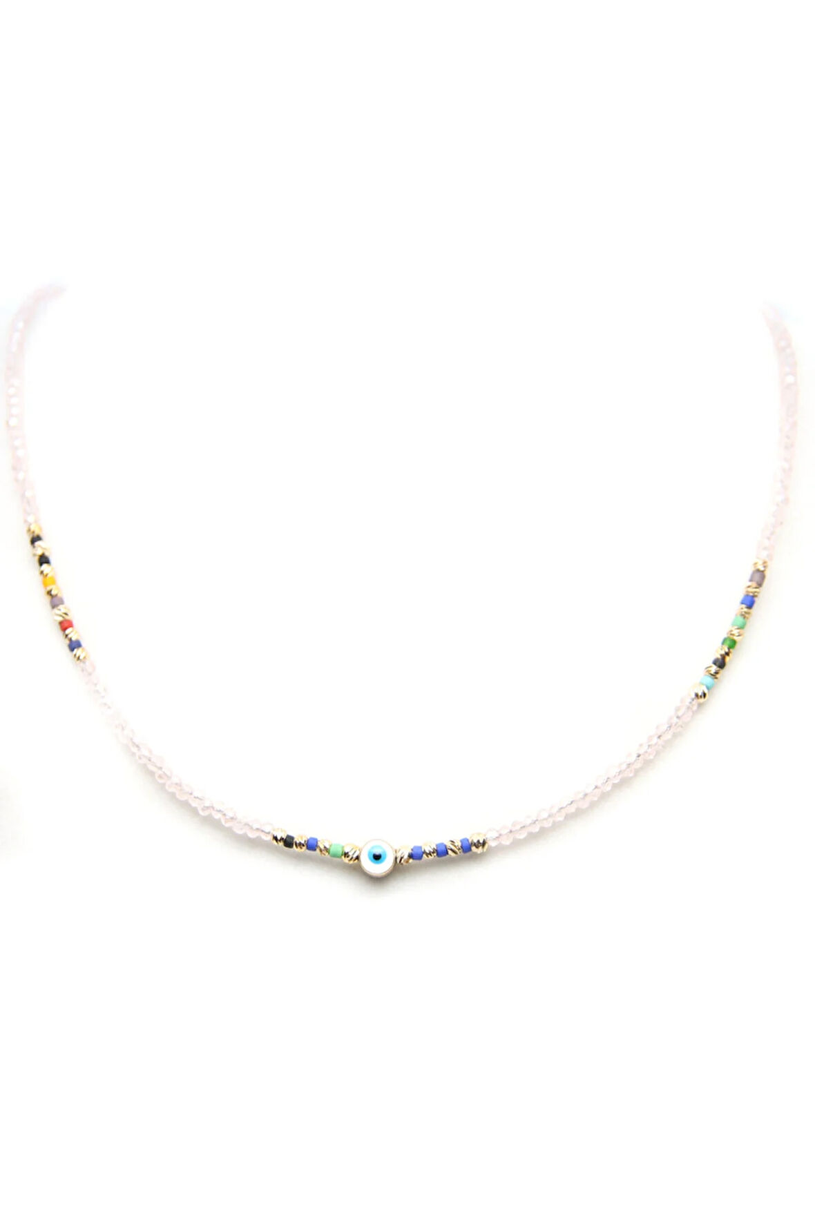 Şeffaf Boncuk Kolye