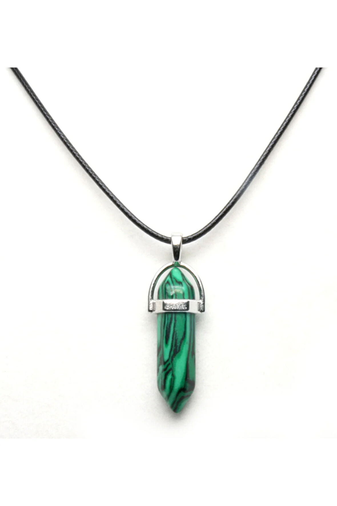 Yeşil Siyah Point Kolye