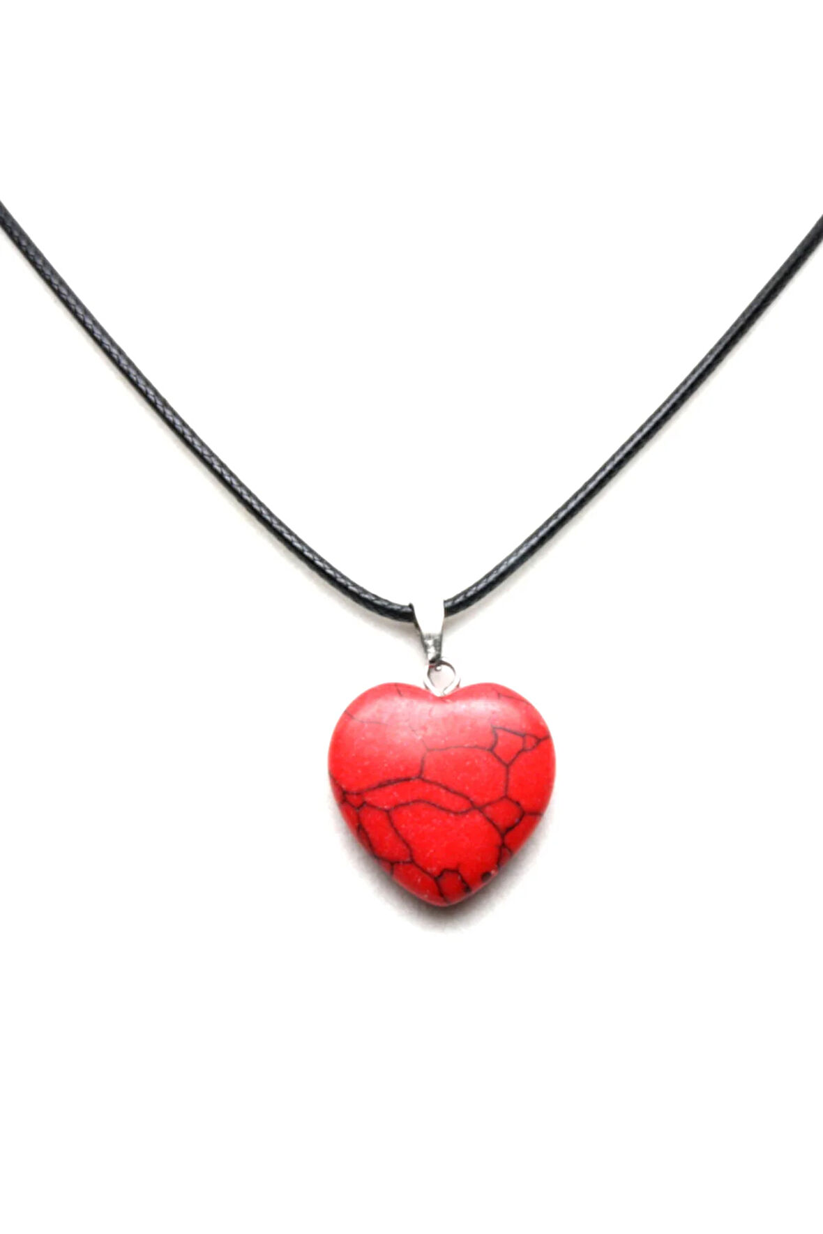 Kırmızı Kalp Kolye