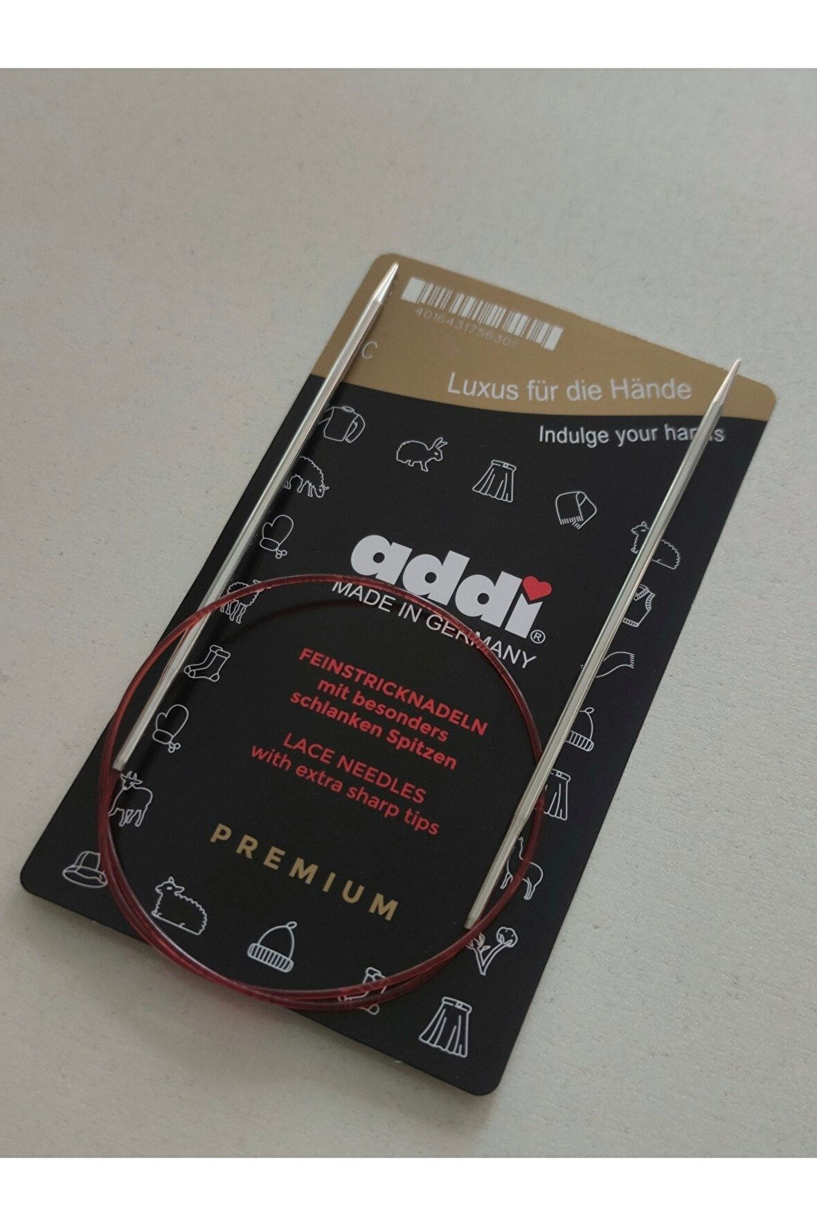 Addi Extra Ince Uçlu 60cm Misinalı 7,00mm Şiş