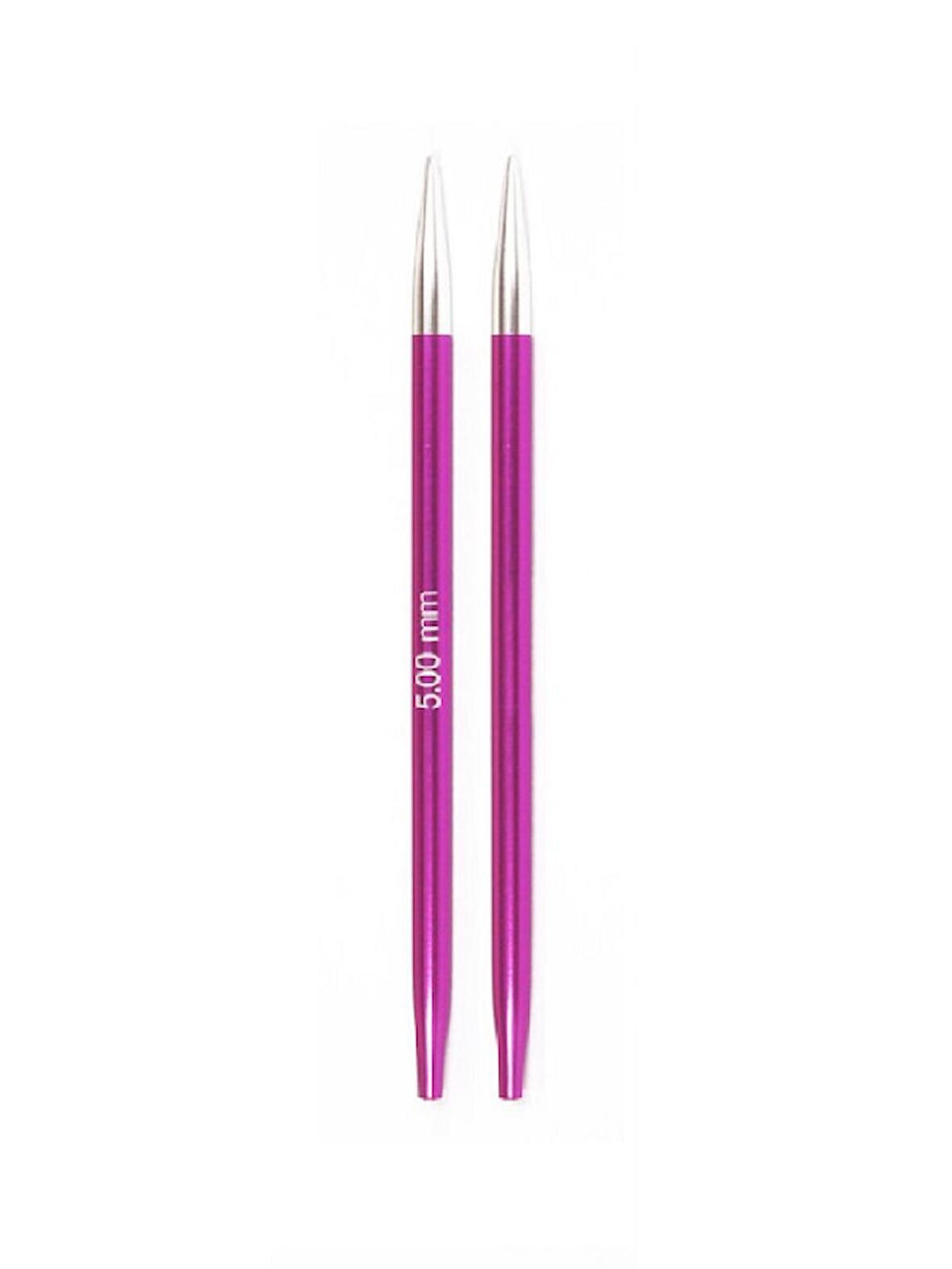 Knitpro Zing Kısa 5,00 Mm Değiştirilebilir Metal Misinalı Şiş Ucu 47525