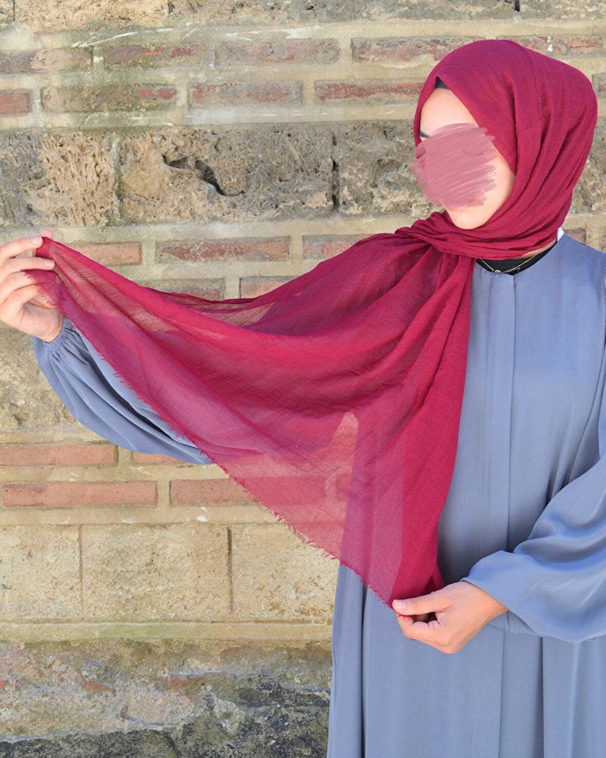 Konfor Bambu Şal Bordo– Tok Duruşlu, Kaymaz