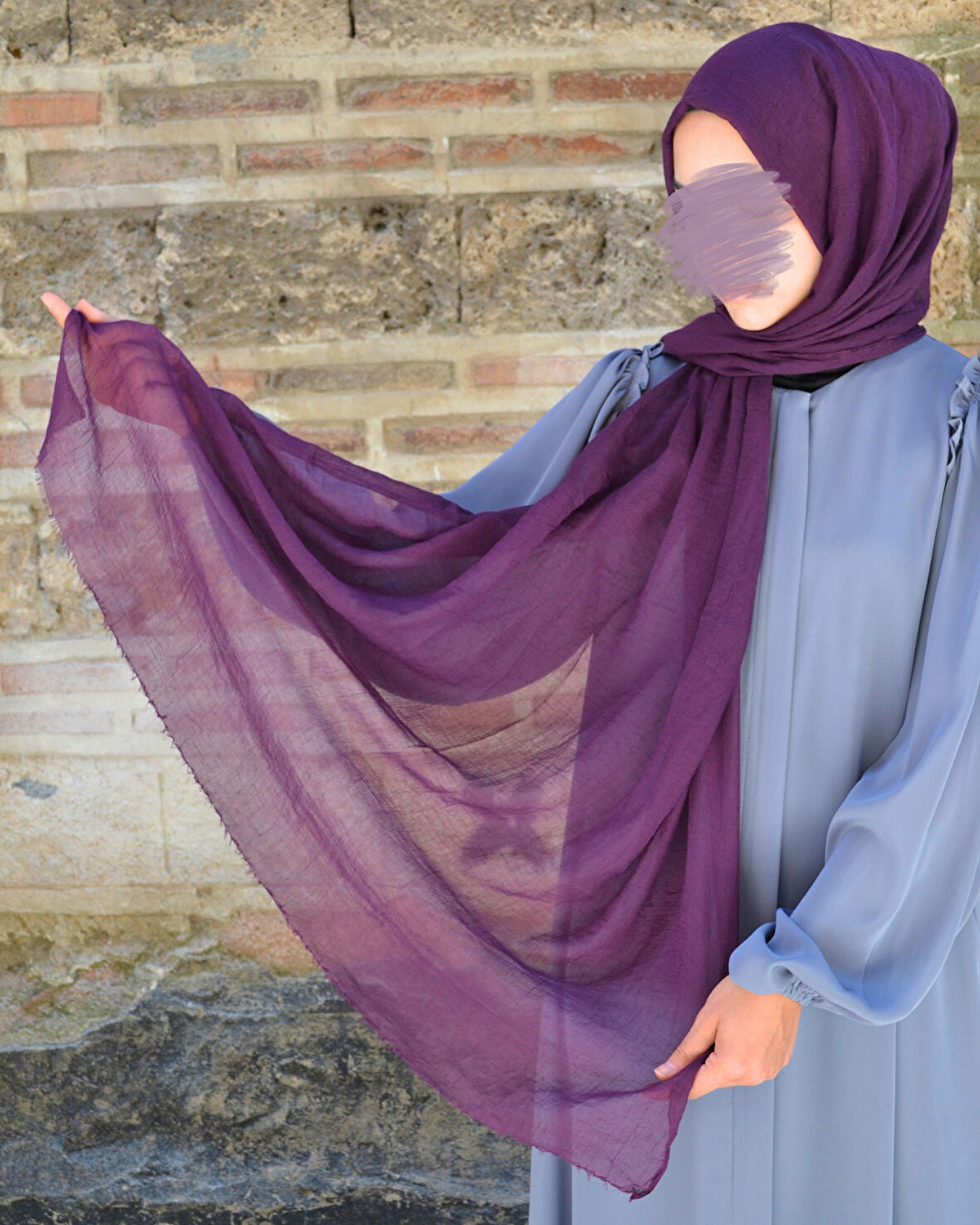 Konfor Bambu Şal Mor– Tok Duruşlu, Kaymaz