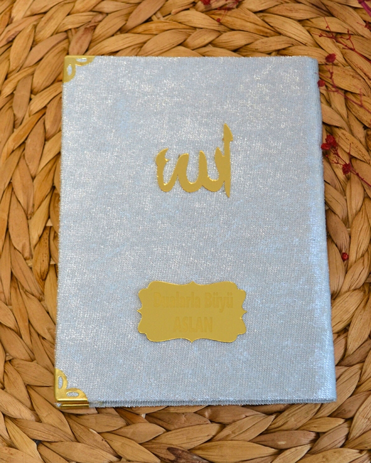 Kişiye Özel Pleksi İsimli Kadife Yasin Kitabı – 128 Sayfa