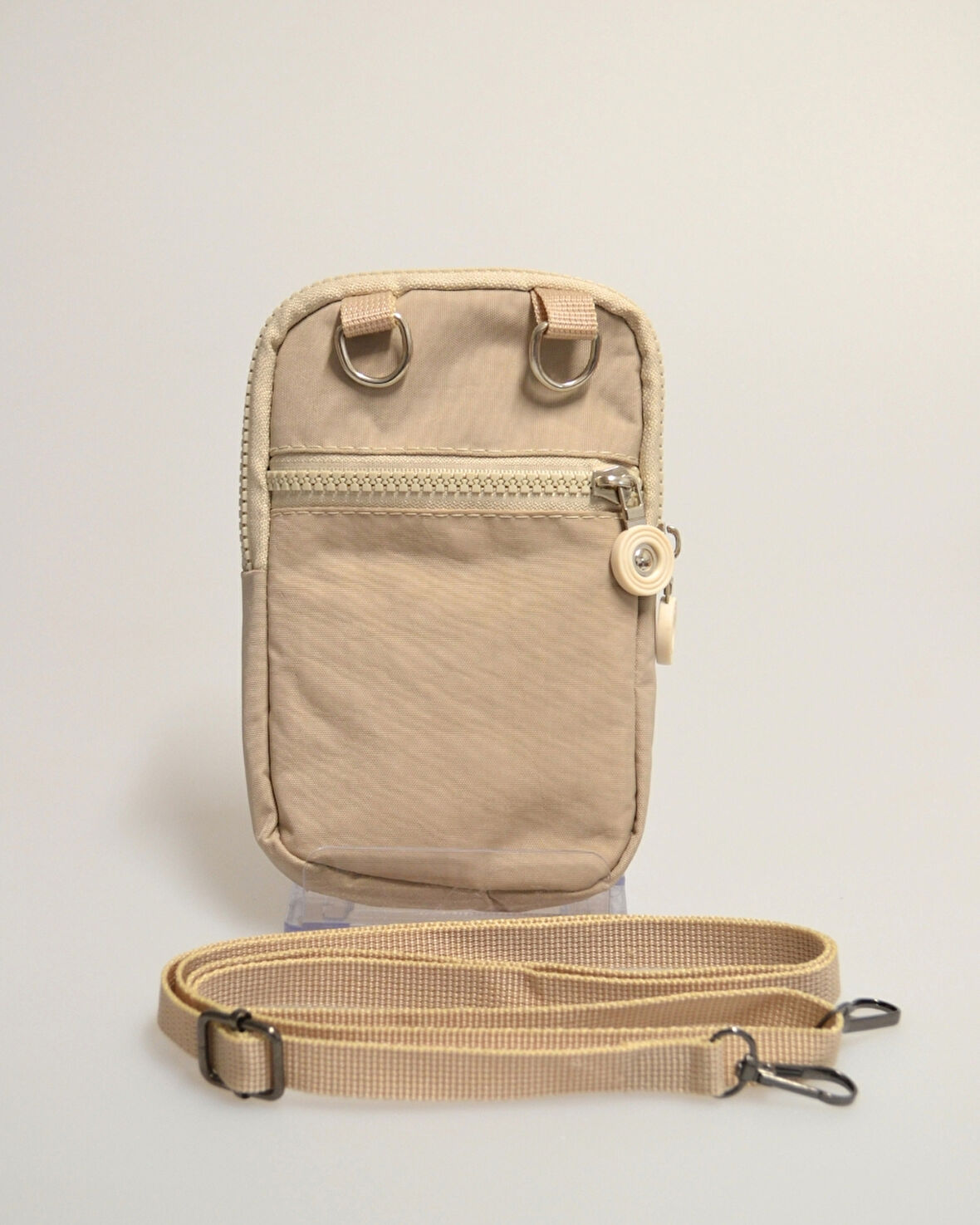 Su Geçirmez Kumaşlı Telefonluklu Çanta – Hafif ve Pratik Omuz/Çapraz Çanta, Hac ve Umre İçin Uygun