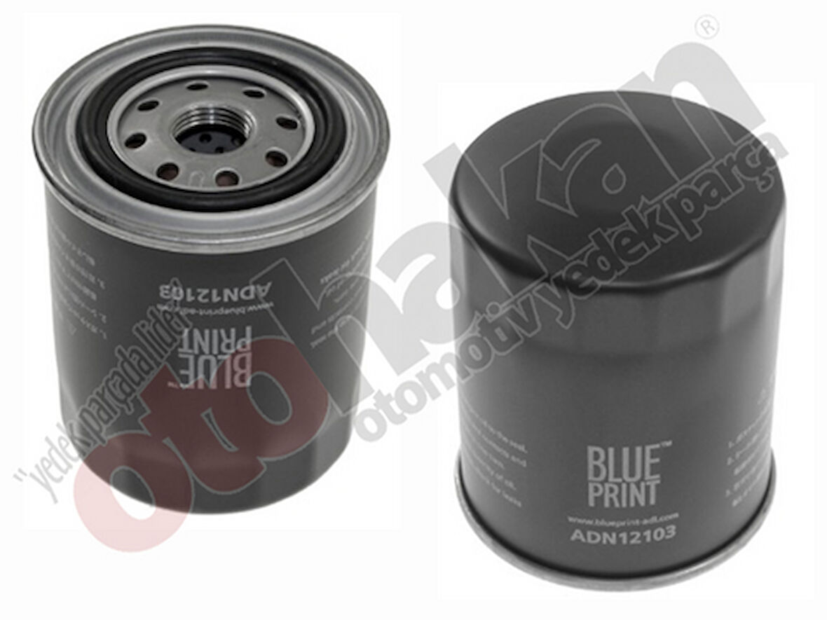 Blue Print ADN12103 Yağ Filtresi Almera Primera 1.6 P11 1996 2001 D22 Pickup 1998 2005 Vanetta 1996 2001 Ford Maverick Uds Uns 2.4 I 93-97 15208AA001