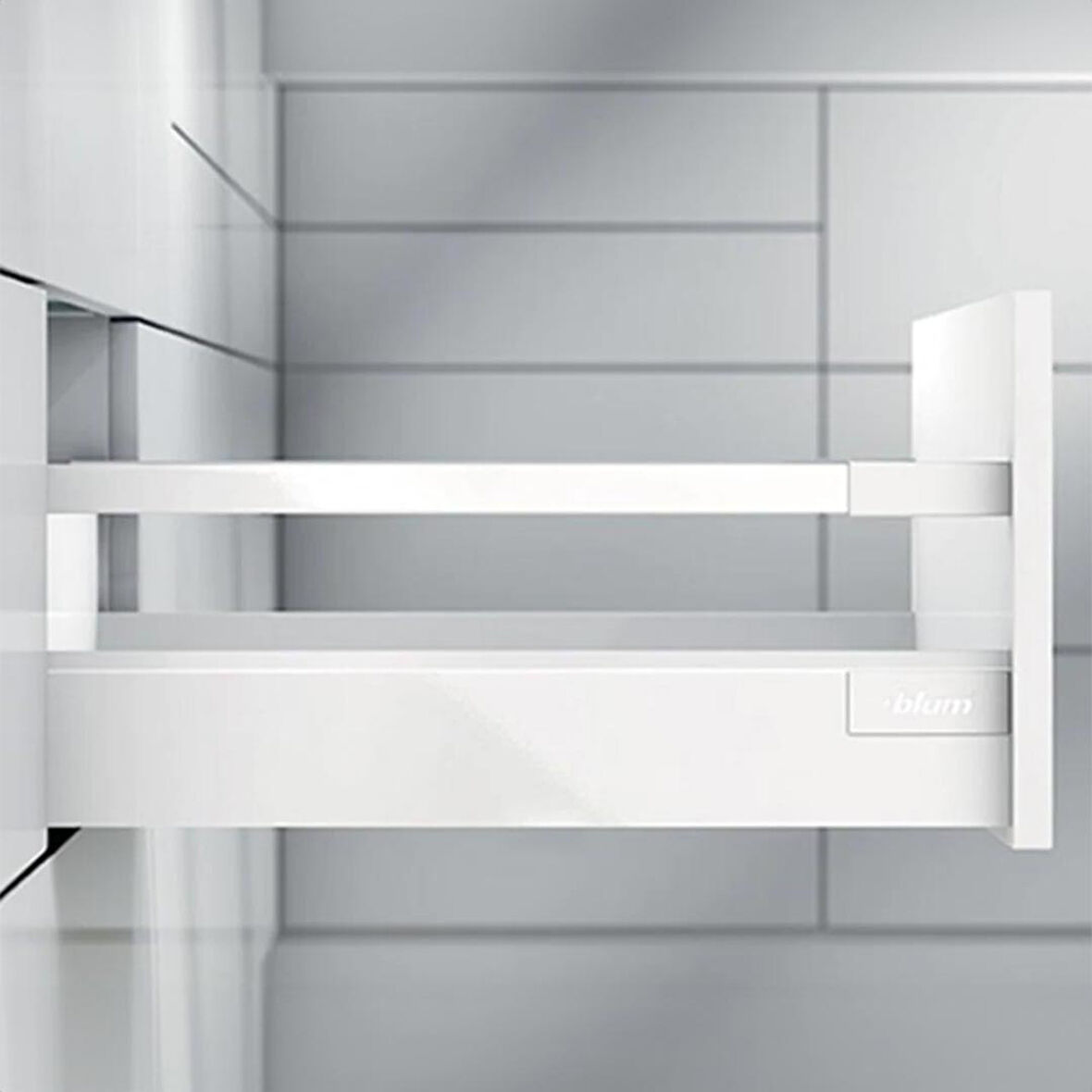 Blum Tandembox Antaro D Blumotion 30 kg 45 cm - Beyaz Bordürlü
