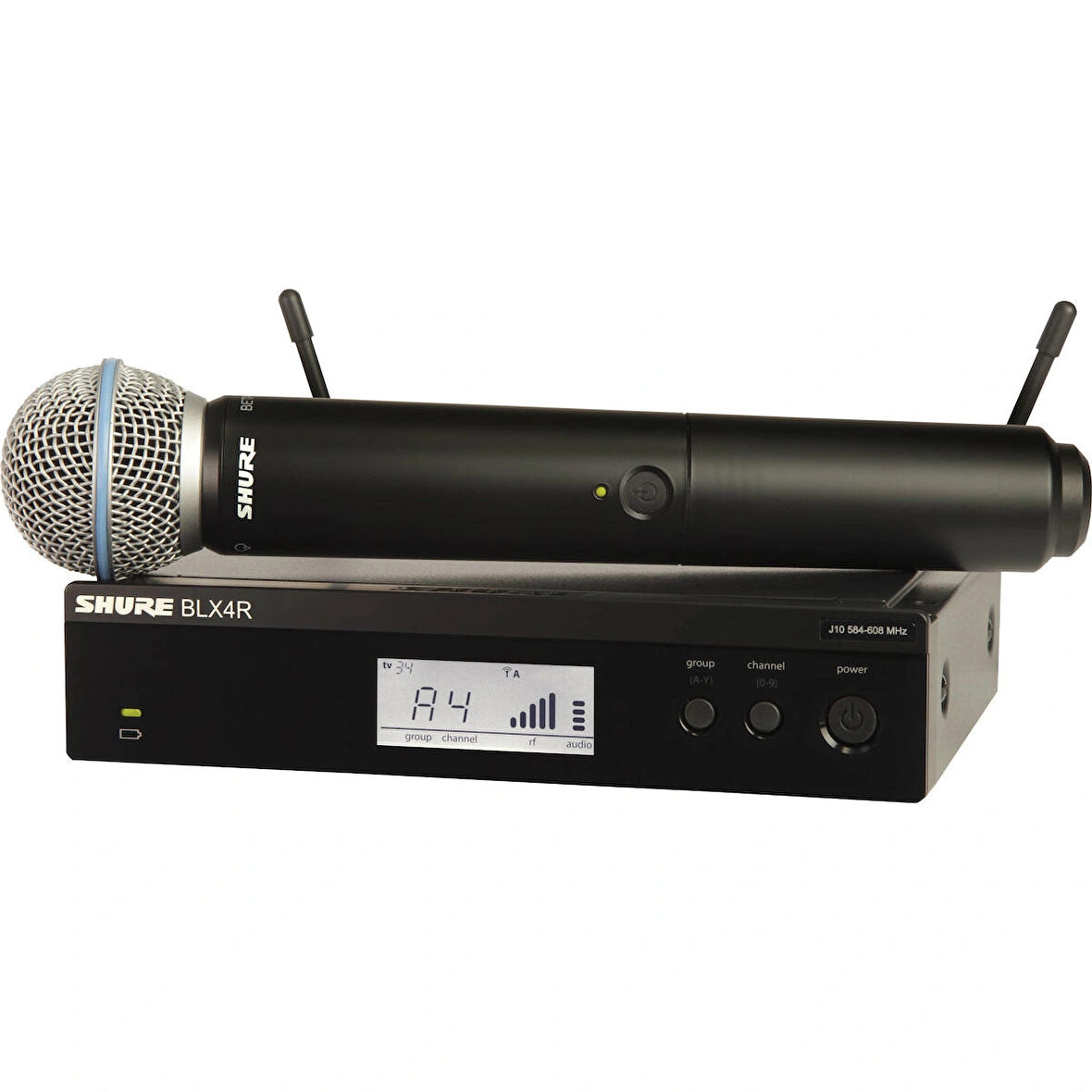 Shure BLX24RE/B58 Kablosuz Vokal Mikrofon Seti, BETA 58A Kapsüllü