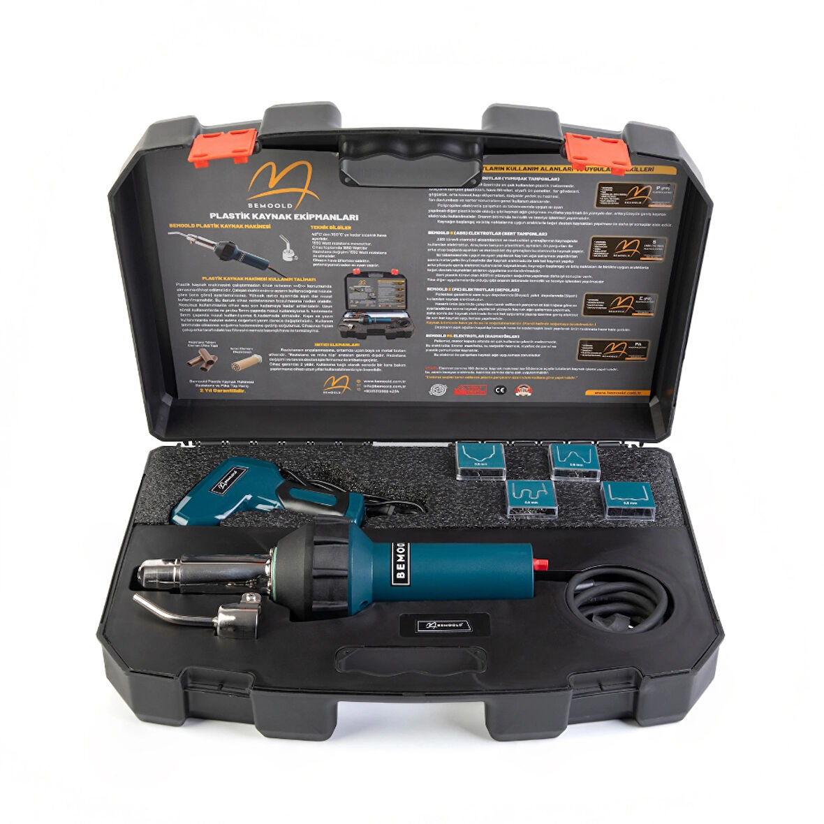 BEMOOLD PLASTİK KAYNAK MAKİNE SETİ- Plastik Kaynak Makinesi+100 W Sıcak Zımba Plastik Tamir Makinesi