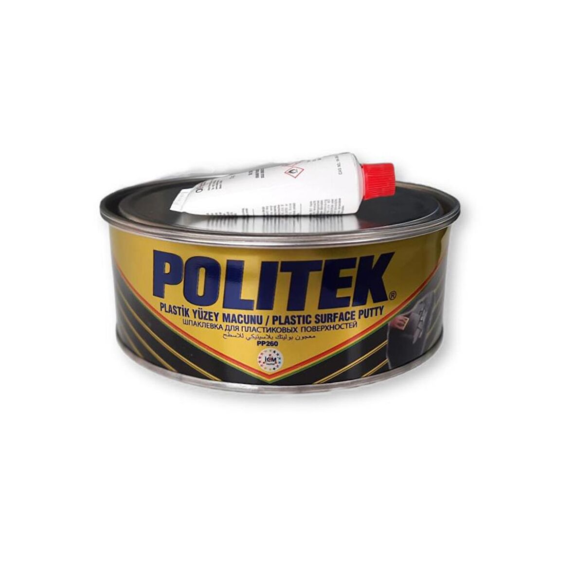 POLİTEK PLASTİK YÜZEY MACUNU SİYAH