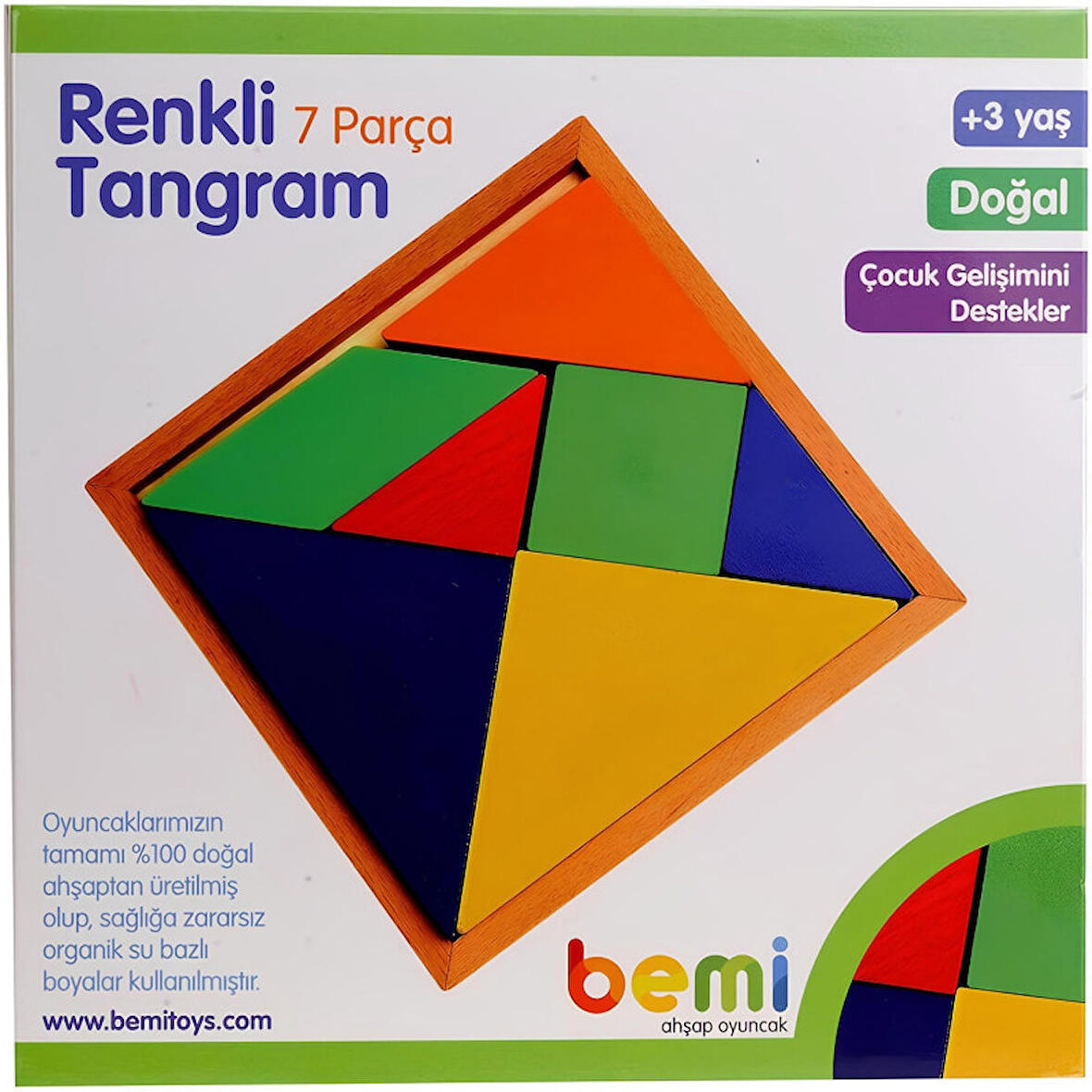 BEMİ AHŞAP 7'Lİ TANGRAM