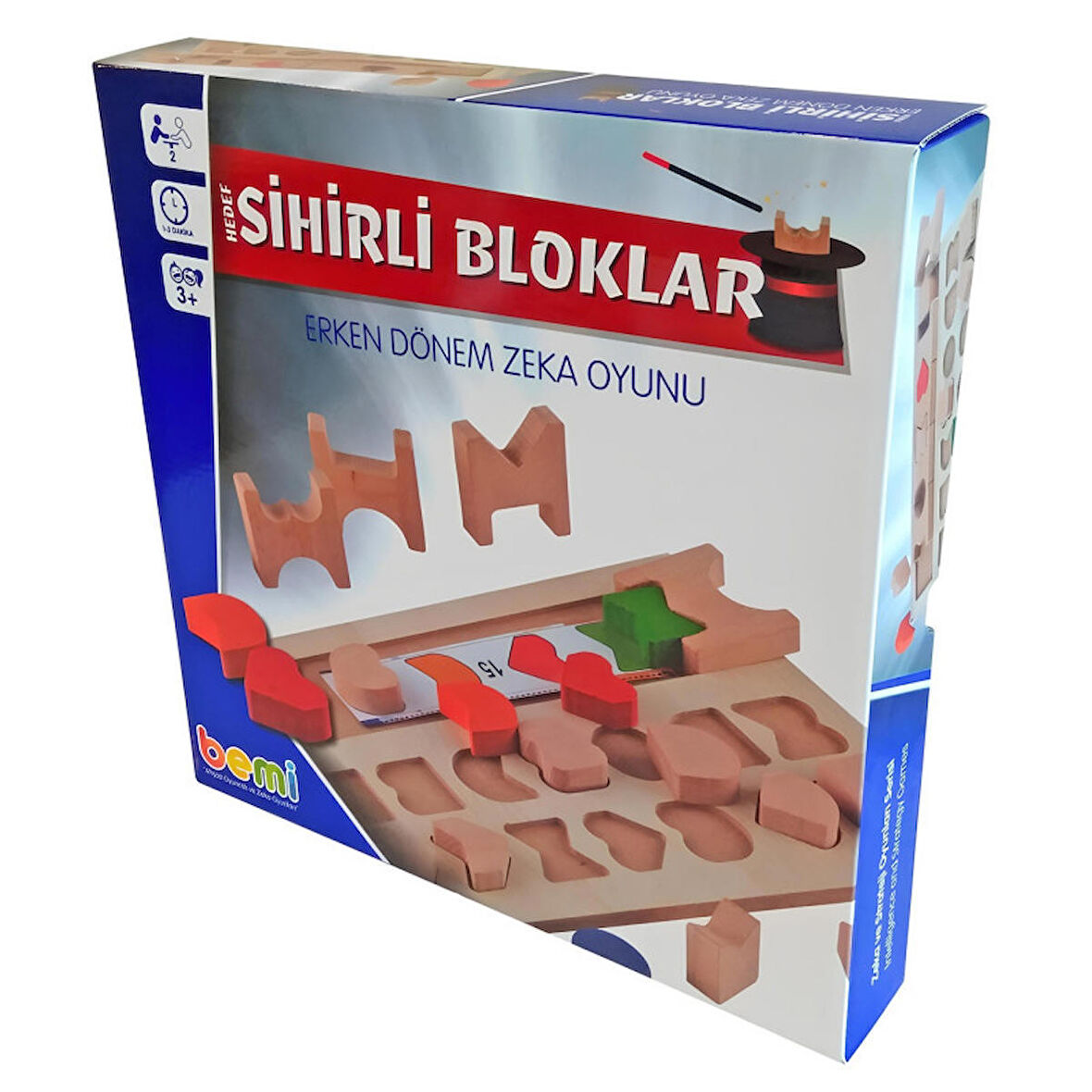 BEMİ SİHİRLİ BLOKLAR AHŞAP ZEKA OYUNU