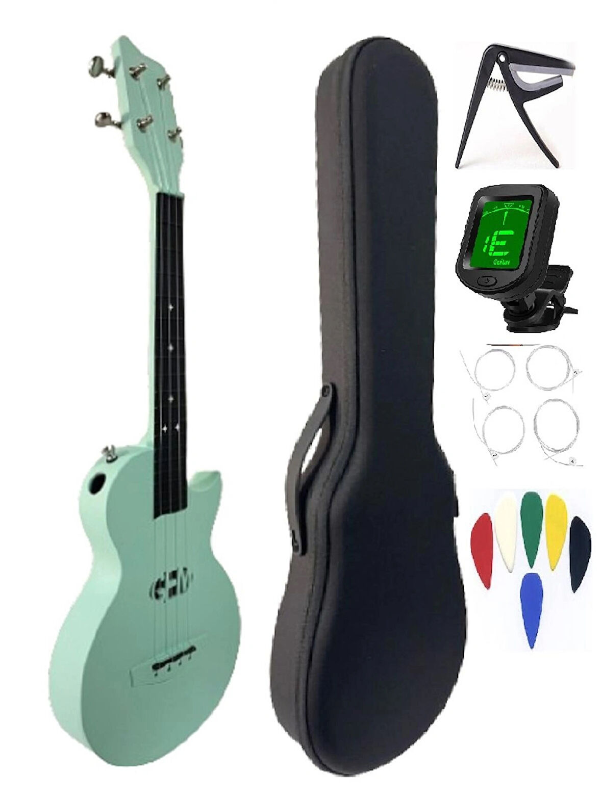 CARBON FİBER UKULELE TAM PROFESYONEL FUL SET