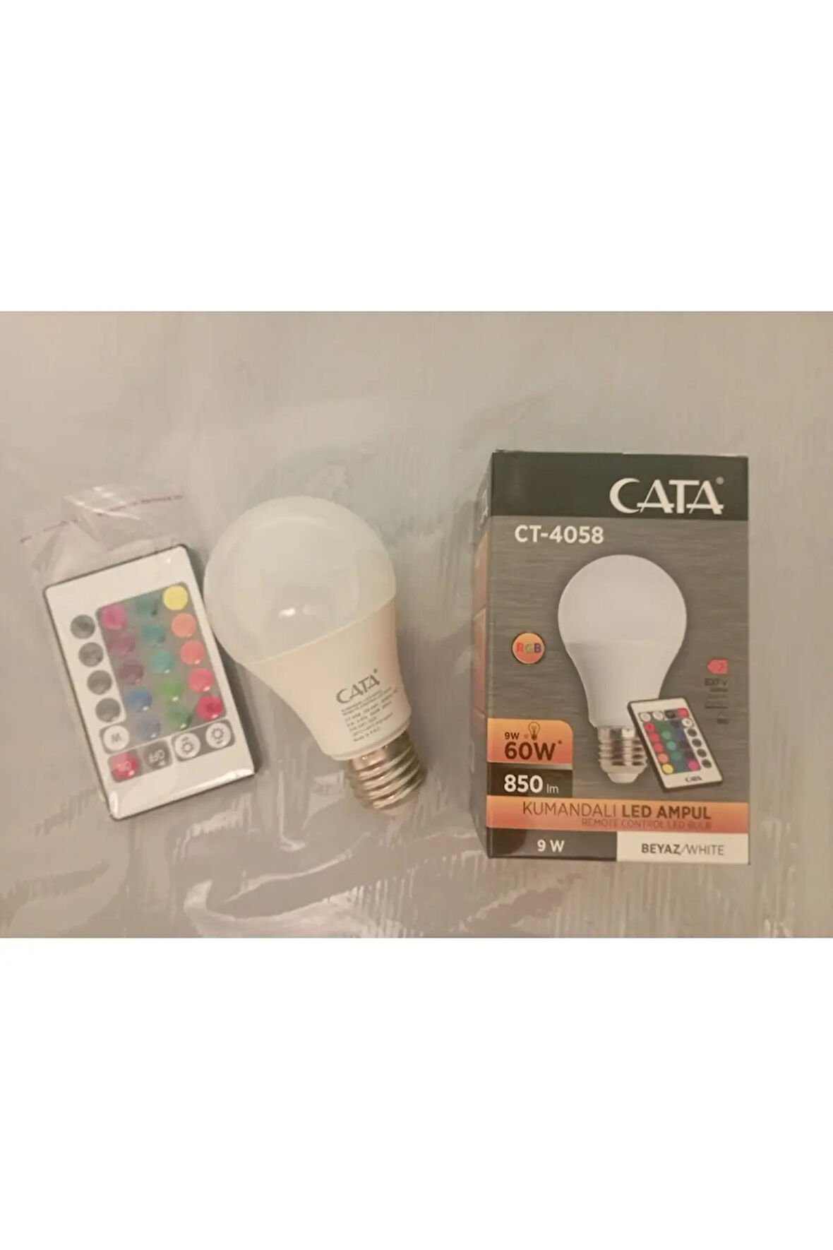 Kumandalı Led Ampul, Ct-4058 Beyaz