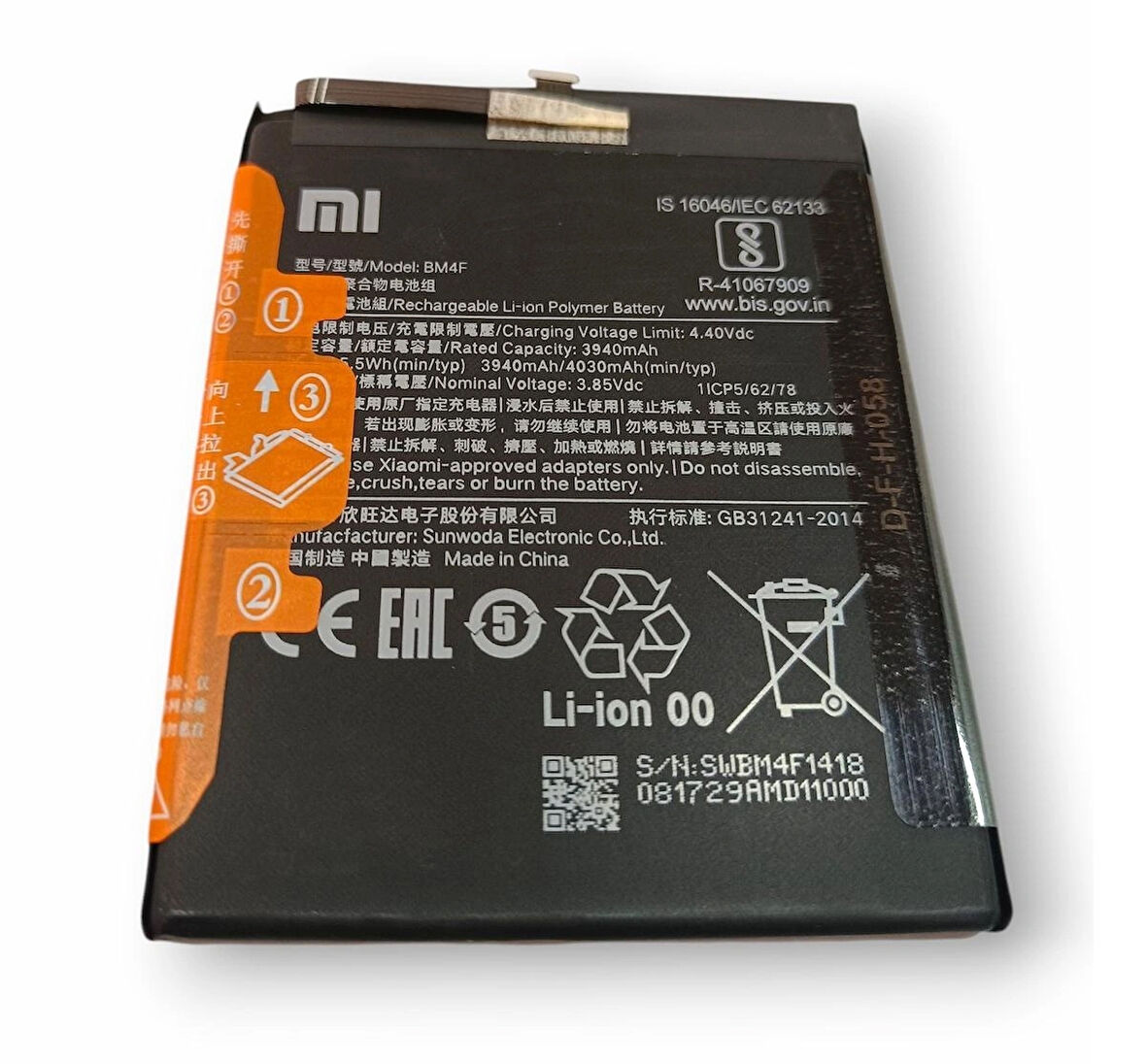 Xiaomi Mi 9 Lite Batarya BM4F Mi A3 Uyumlu Yedek Batarya