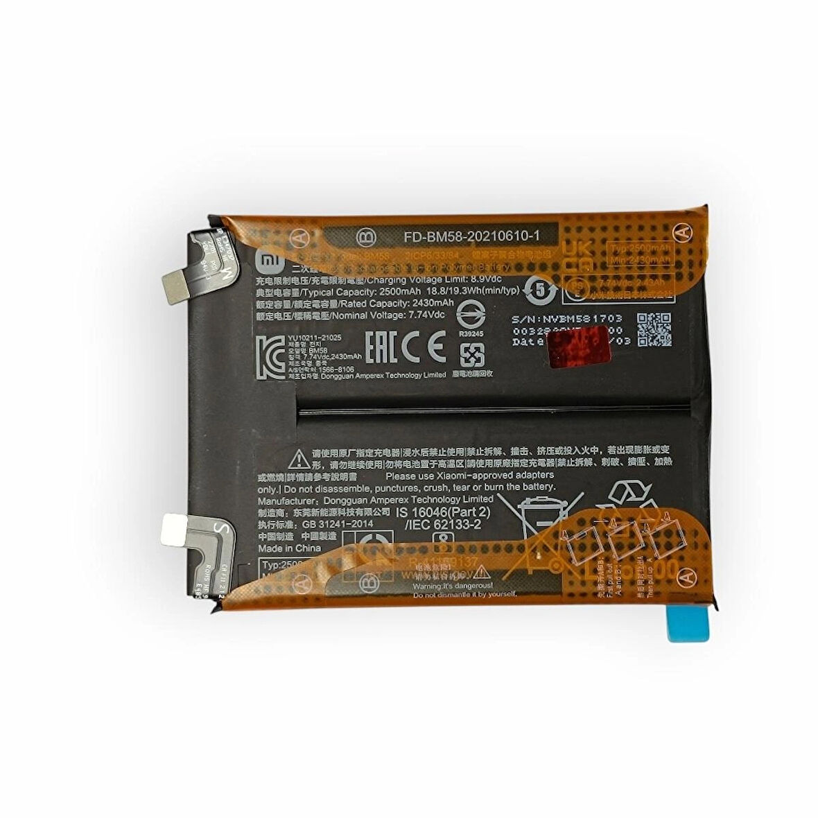 Xiaomi Mi 11T Pro Batarya Mi 11T Pro Batarya BM58 Uyumlu Yedek Batarya