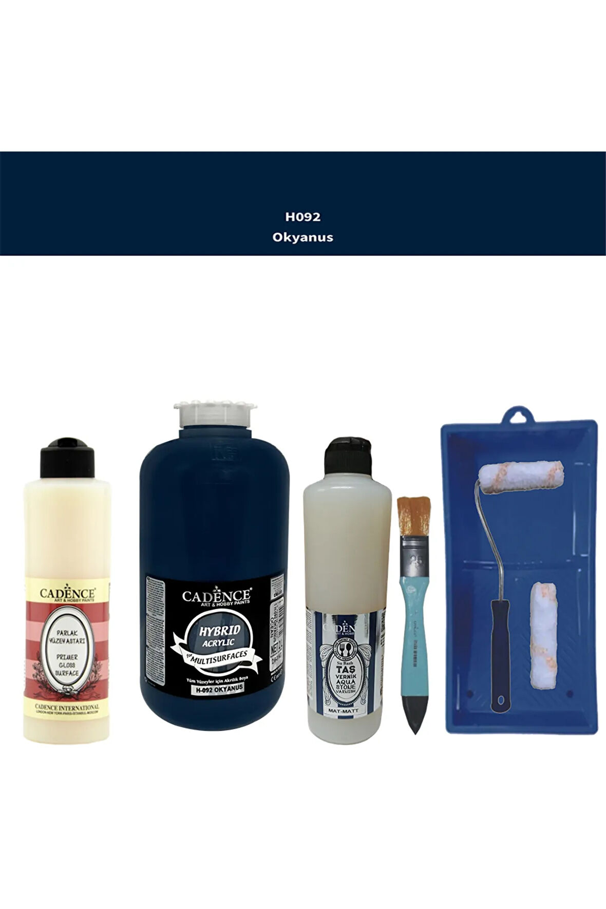 Banyo Mutfak-Cadence Multi H-092 Okyanus  2000Ml Par Yüzey Ast 500Ml Taş Vernik Mat 500Ml ruloset