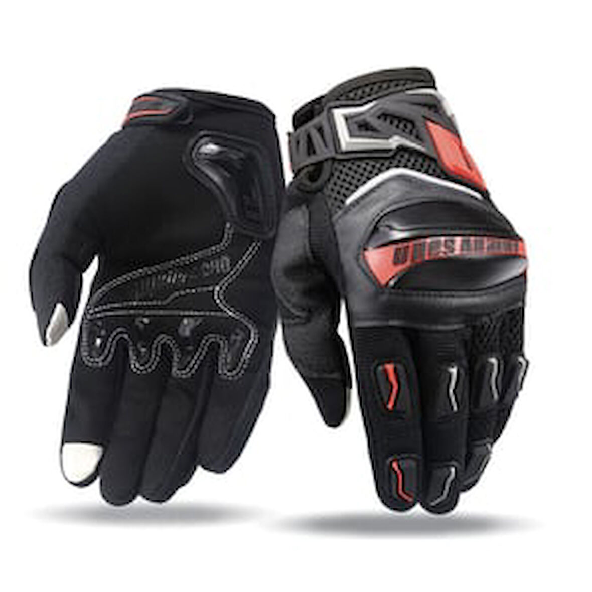 Ones Again Mg 02 Yazlık Eldiven Siyah Kırmızı