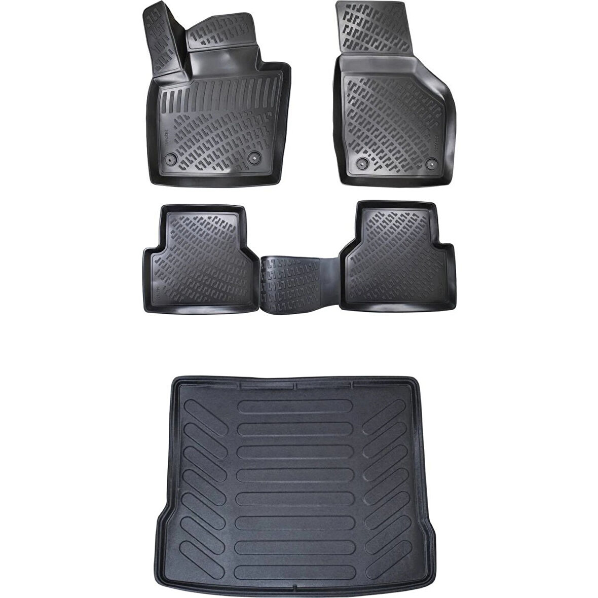 Audi Q3 2011-2018 3D Araca Özel Paspas ve Bagaj Havuzu Set