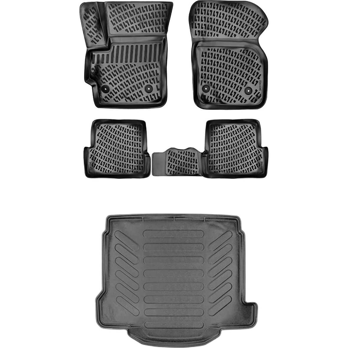 Mazda 3 Sedan 2009-2012 3D Araca Özel Paspas ve Bagaj Havuzu Set