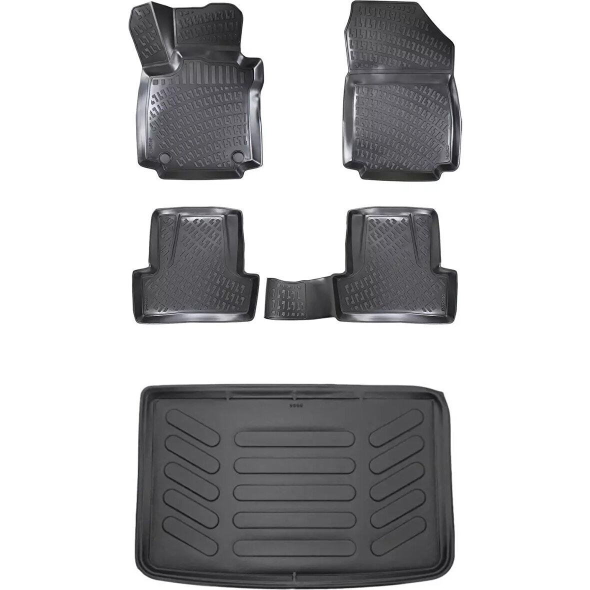 Renault Captur 2013-2020 3D Araca Özel Paspas ve Bagaj Havuzu Set