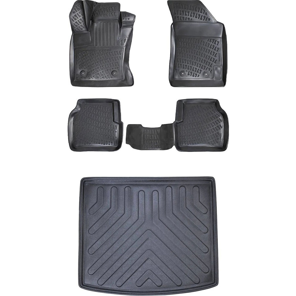 Jeep Compass 2017 Sonrası 3D Araca Özel Paspas ve Bagaj Havuzu Set